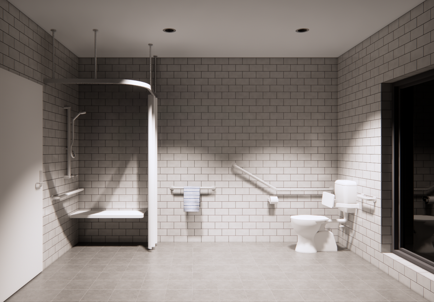 Second Floor Accessible Bathroom