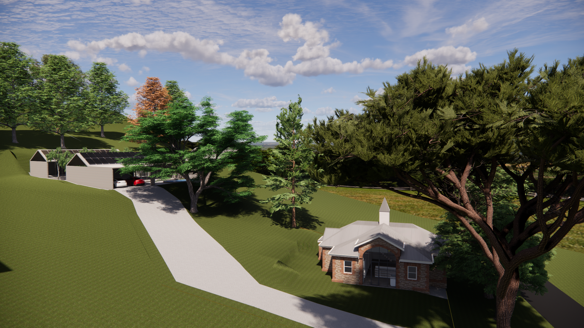 Flat Roof Garage Variation