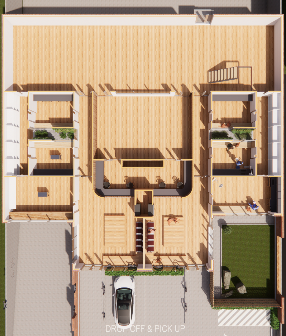 Vet Hospital Floor Plan