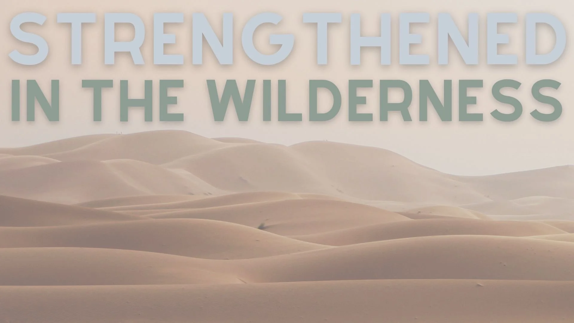Strengthened In The Wilderness: God Empowers