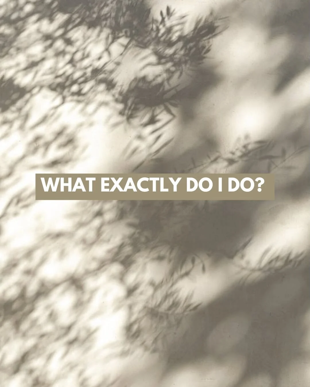 I&rsquo;m asked often, what is kinesiology. But a better way to describe what I really do is this. 

At its essence, I guide my clients to know themself so that they can create the life that they desire. 

If you&rsquo;re sick of trying to figure it 