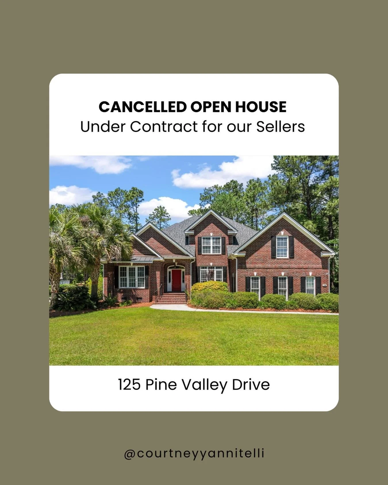 CANCELLED OPEN HOUSE at 125 Pine Valley, Under Contract for our Sellers!!!