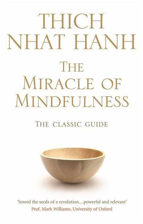 Book cover for the title The Miracle of Mindfulness