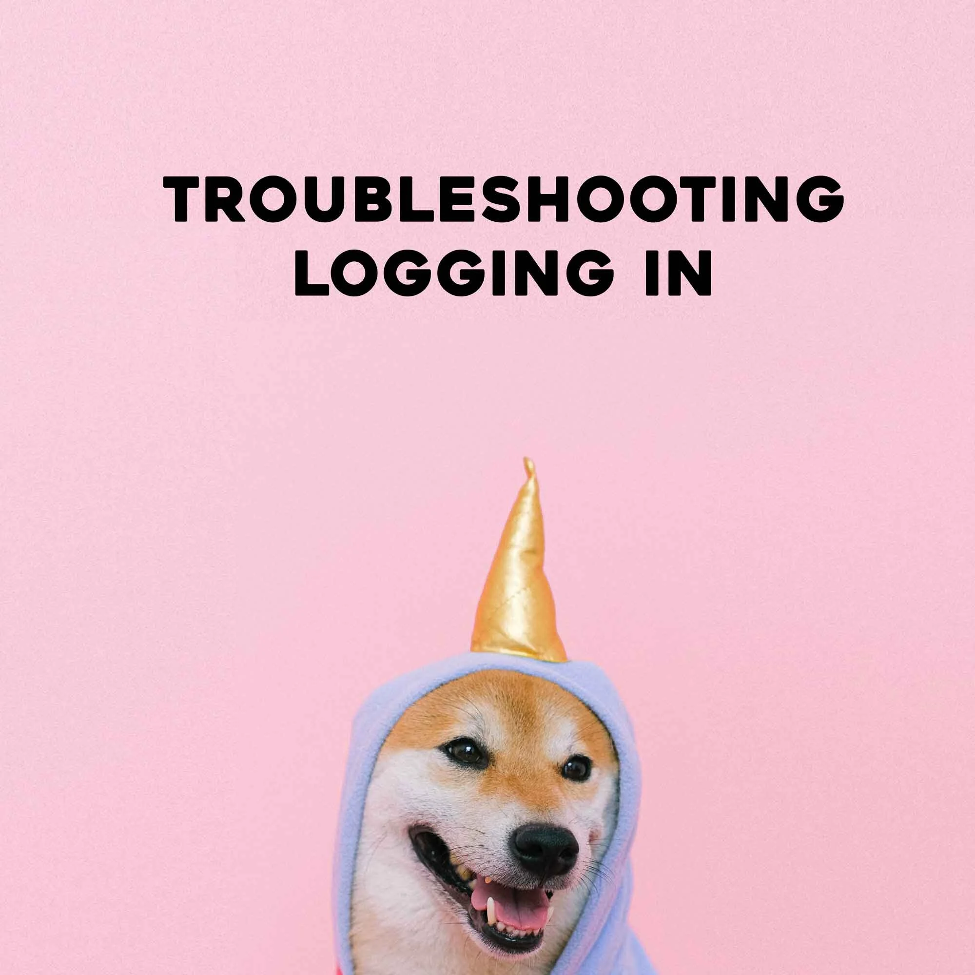 Troubleshoot logging in