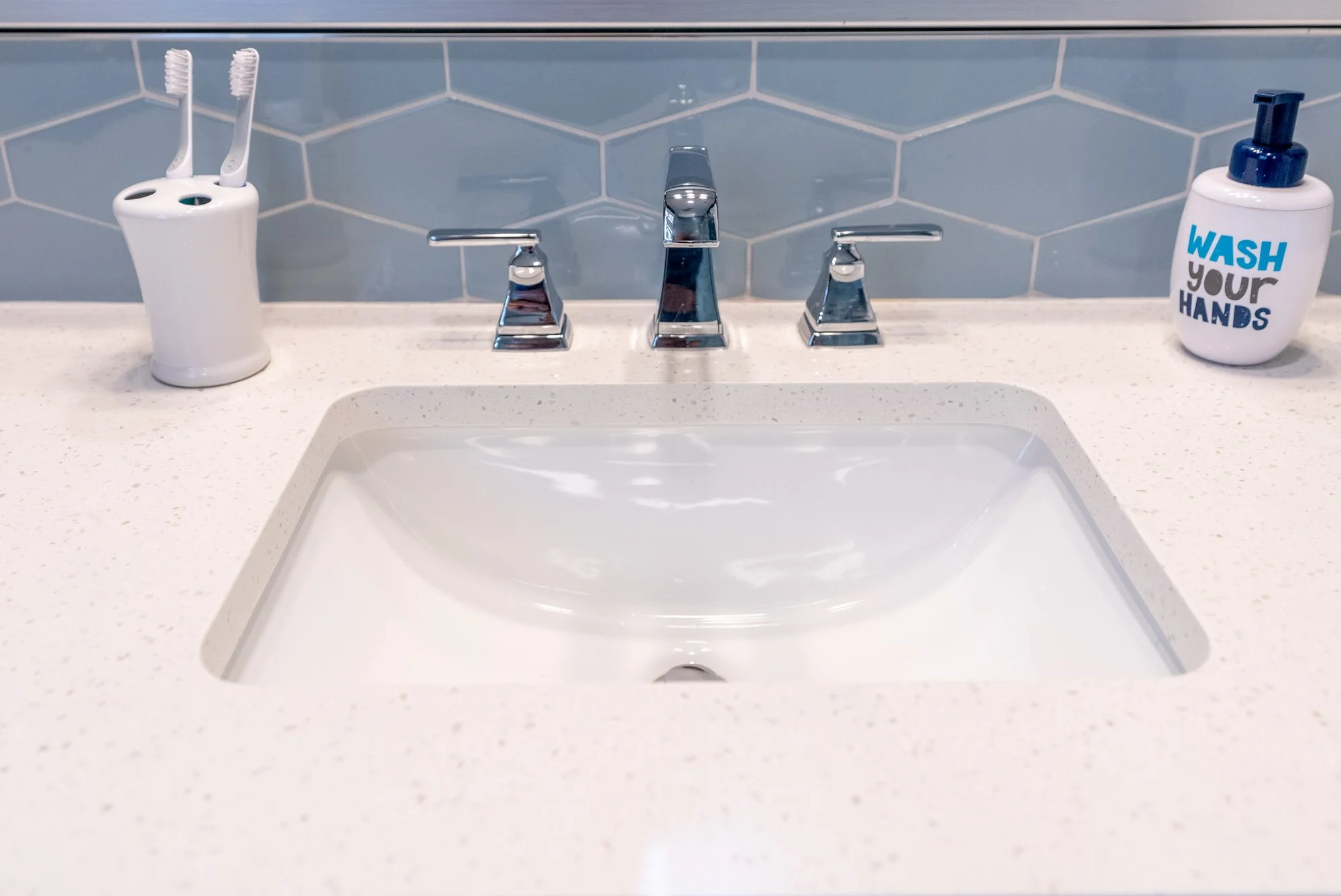 classic half bath remodel in harrisonburg va