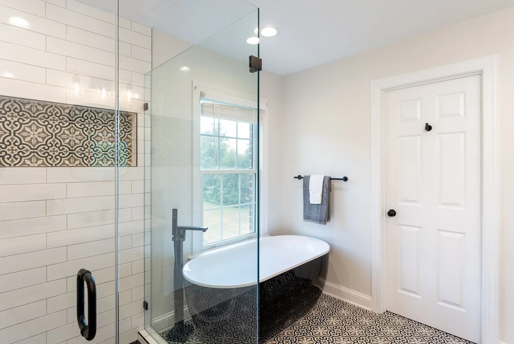 Rockingham Black & White Bathroom Redesign — Mint Construction