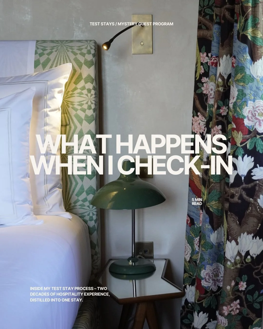 🤓 What actually happens when I check in to a hotel?
(It&rsquo;s a lot more than getting a room key.)

After almost two decades in hospitality, I can&rsquo;t help but read a stay on many levels &ndash; the promise online, the energy at check-in, the 