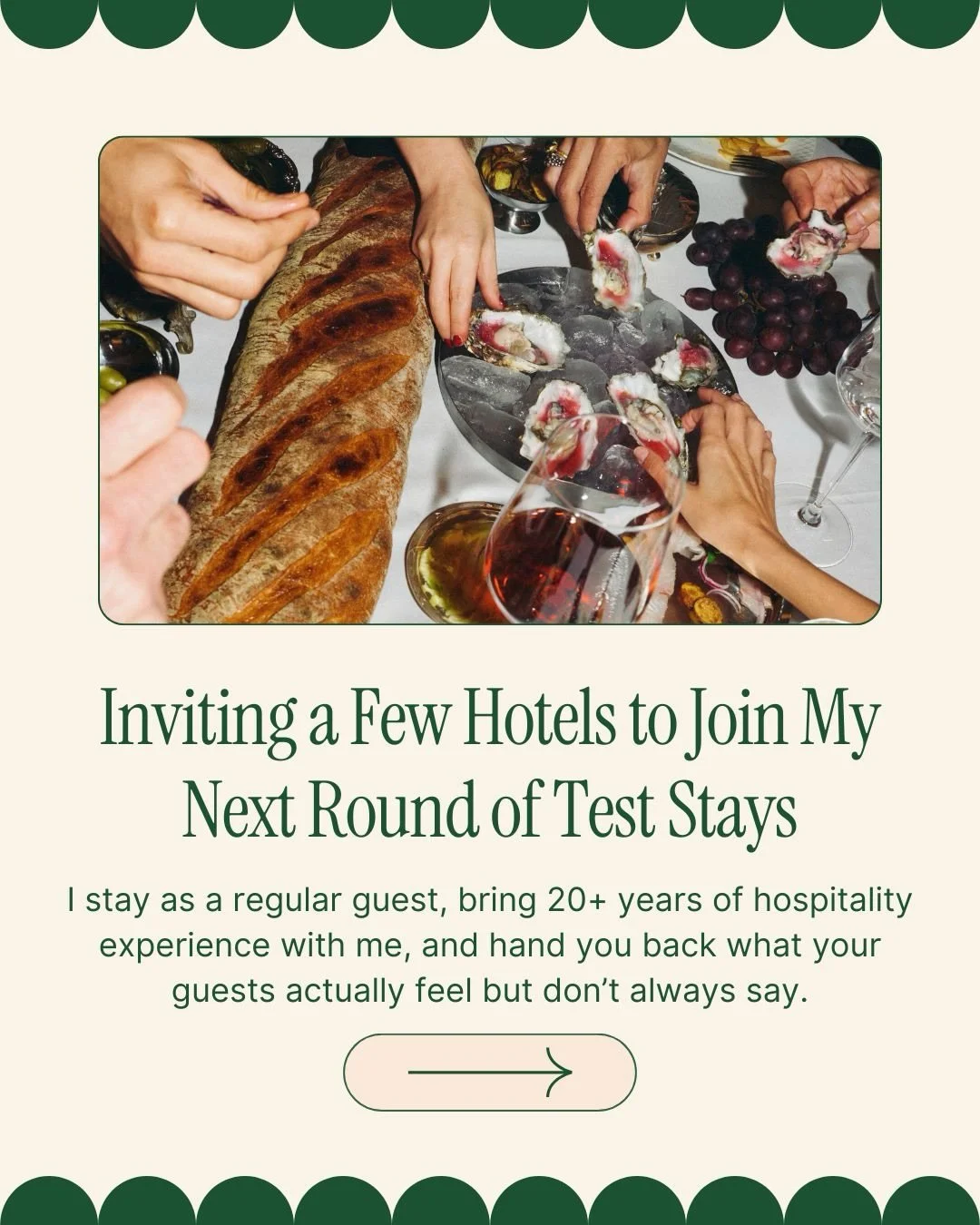 👉 I&rsquo;ve opened a few spots for Test Stays and I&rsquo;m looking to fill them with hotels that genuinely care about how their experience feels in real life, not just on paper.

📝 This isn&rsquo;t a mystery shopper gimmick. I check in like any o