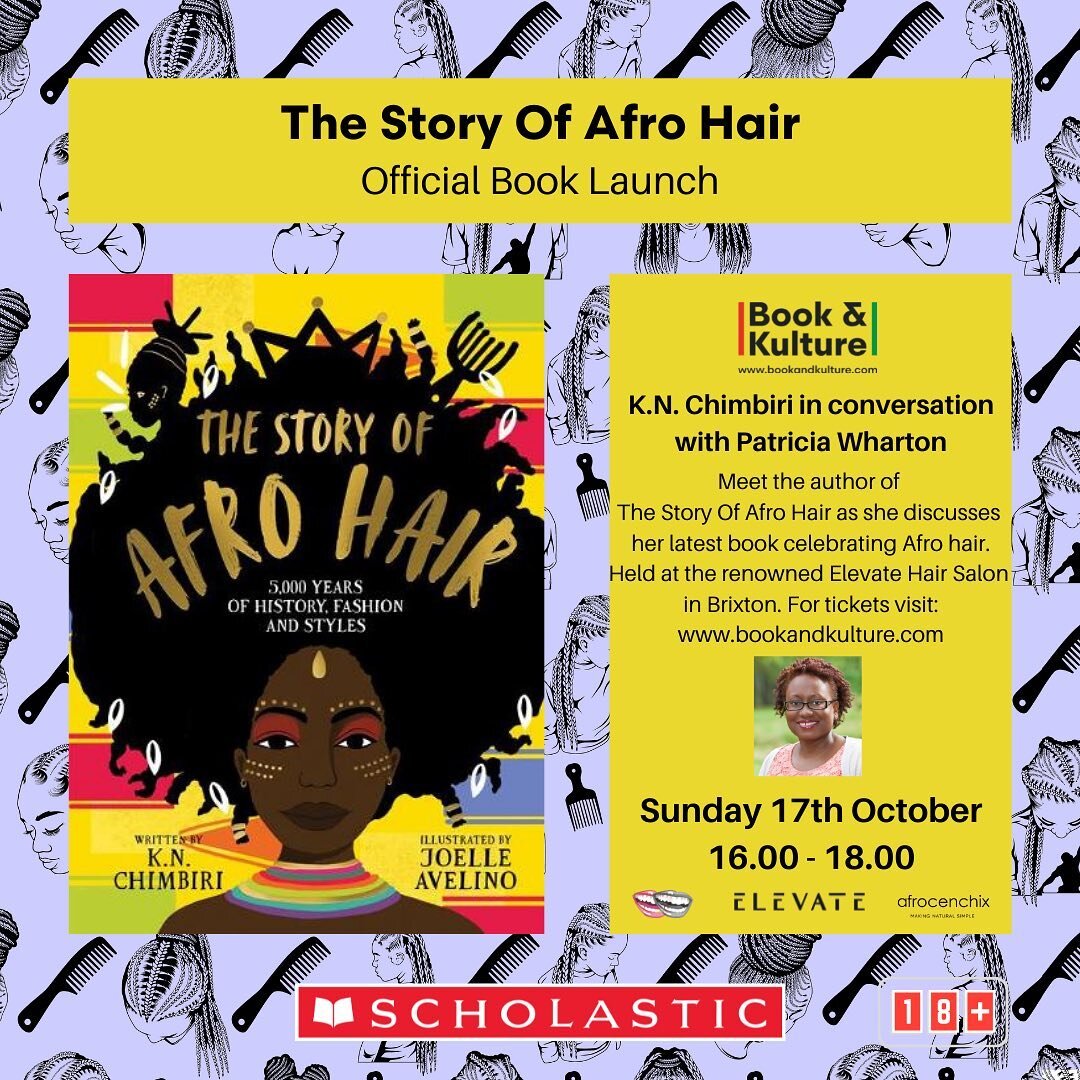 We are proud to announce that we will be hosting the official book launch of The Story of Afro Hair by K.N. Chimbiri! 

It&rsquo;s fair to say The Elevate Team have a passion for Afro hair and so we&rsquo;re all thrilled to be able to celebrate it al