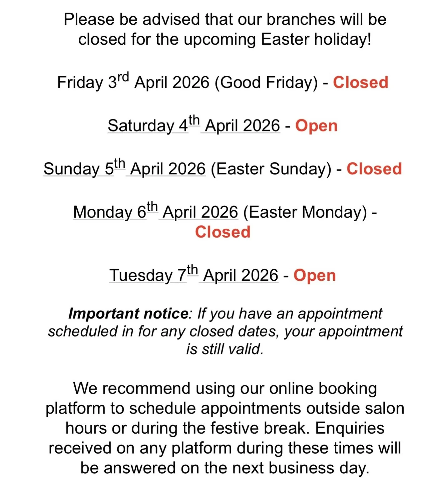 Happy Easter! Love The Elevate Team! 🐣✝️
*Our DMs will be answered from Tuesday Morning*