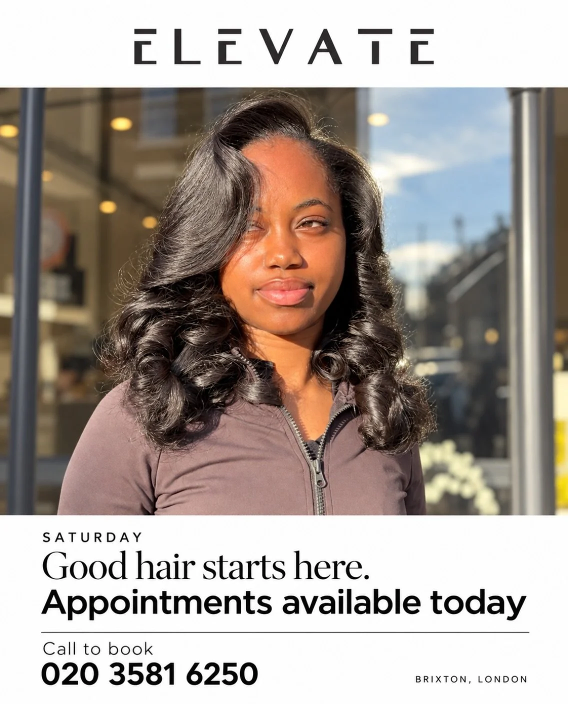 Your Saturday hair plans? We&rsquo;ve got you 🤍

We have availability TODAY at Elevate Salon. Whether you&rsquo;re ready for a fresh look or a weekend refresh, let&rsquo;s get you looking and feeling your best.

📞 Call 020 3581 6250 to check availa