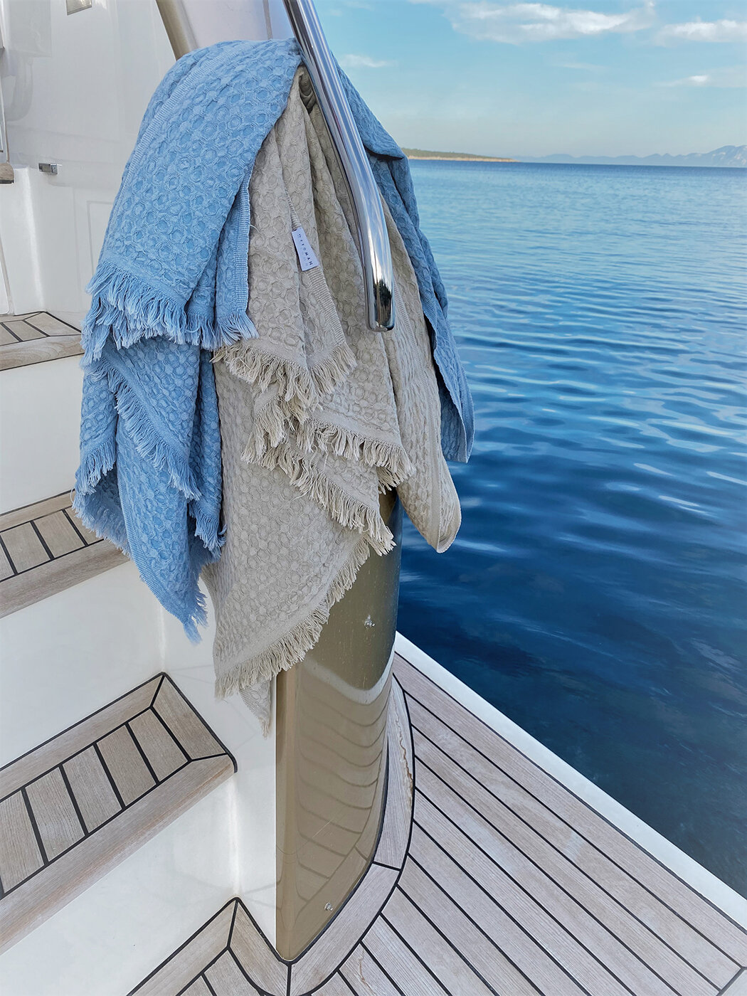 Blue Luxury Waffle Towel