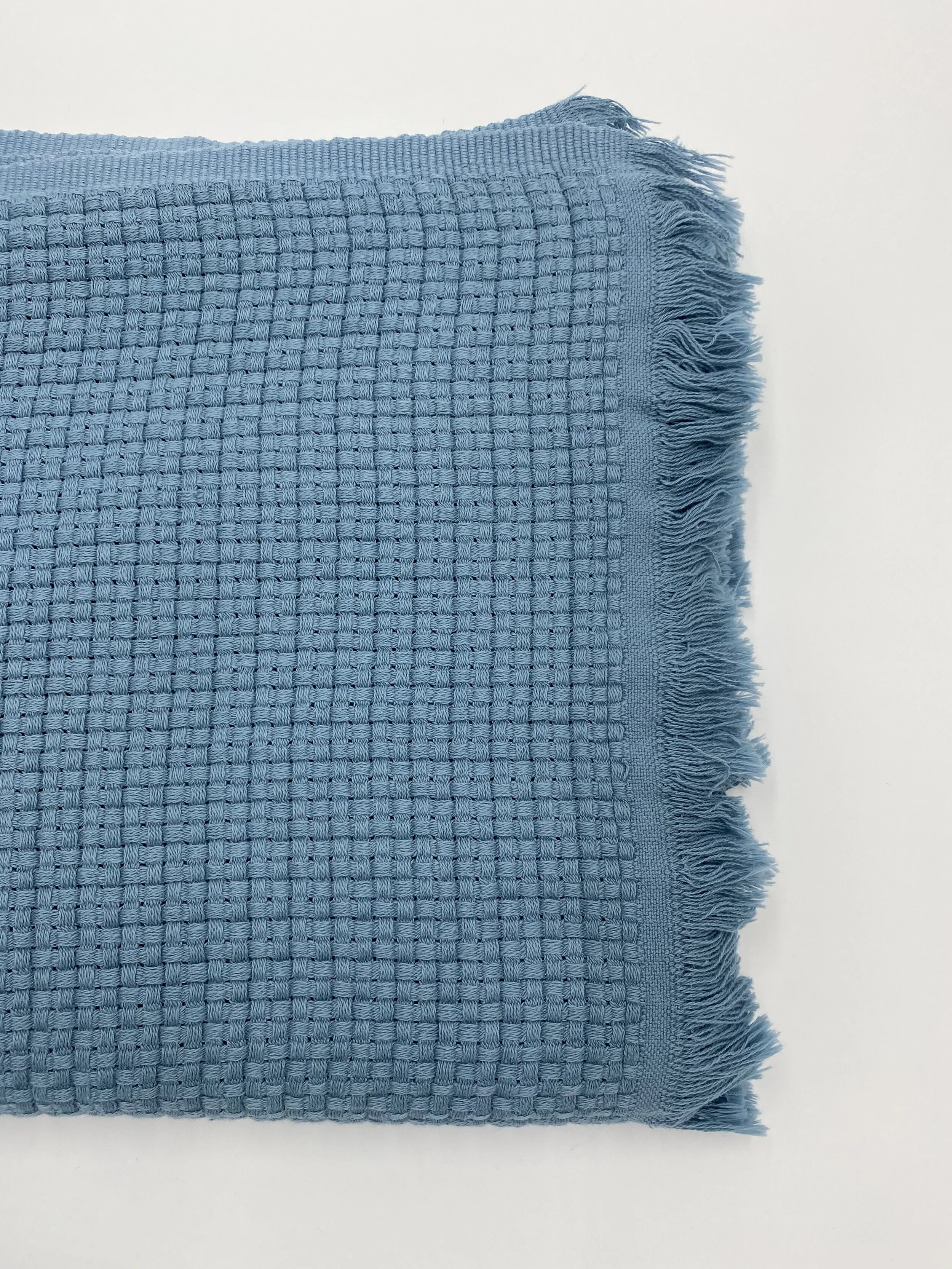 Luxury Blue Textured Blanket