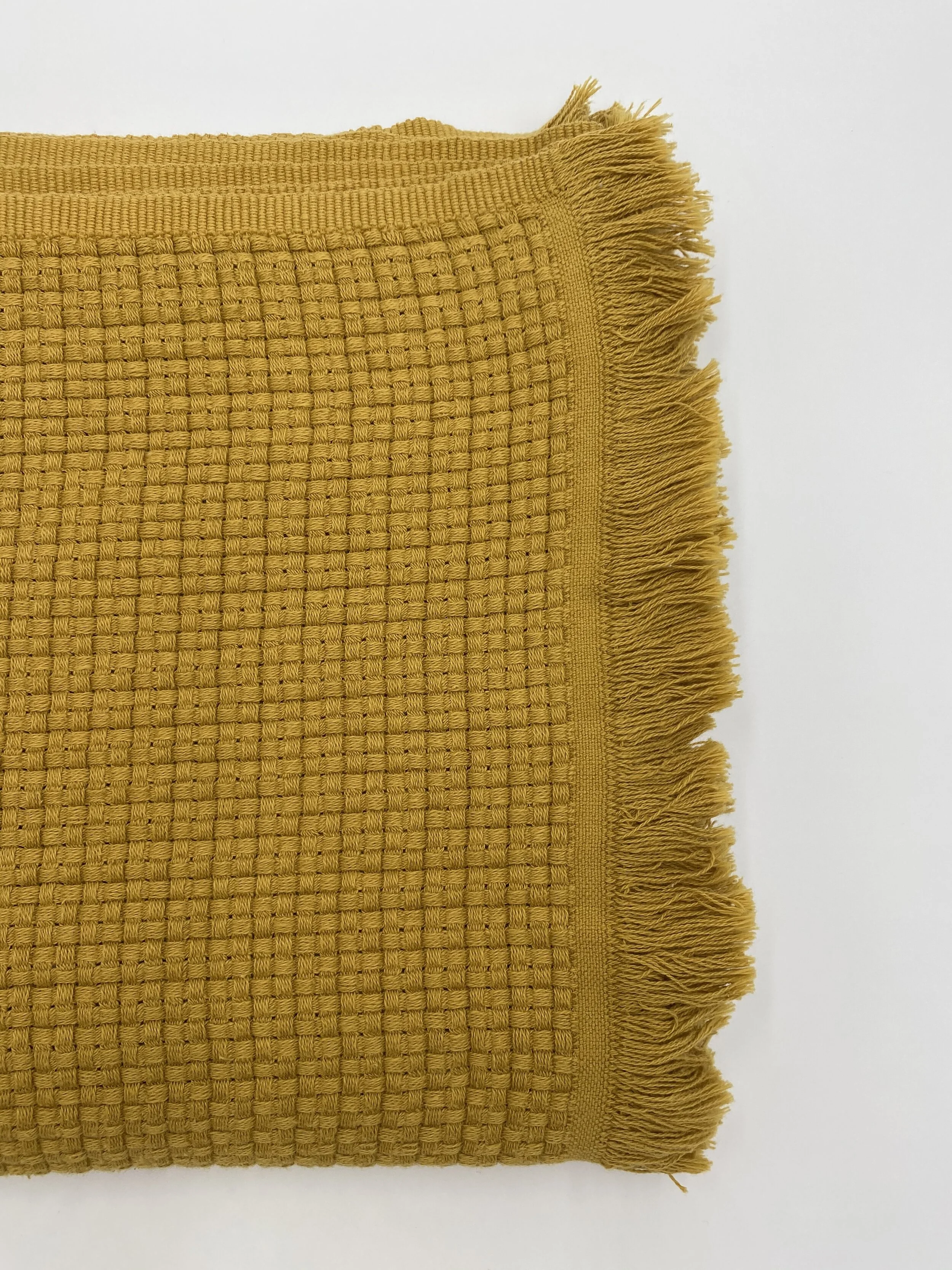 Luxury Mustard Textured Blanket
