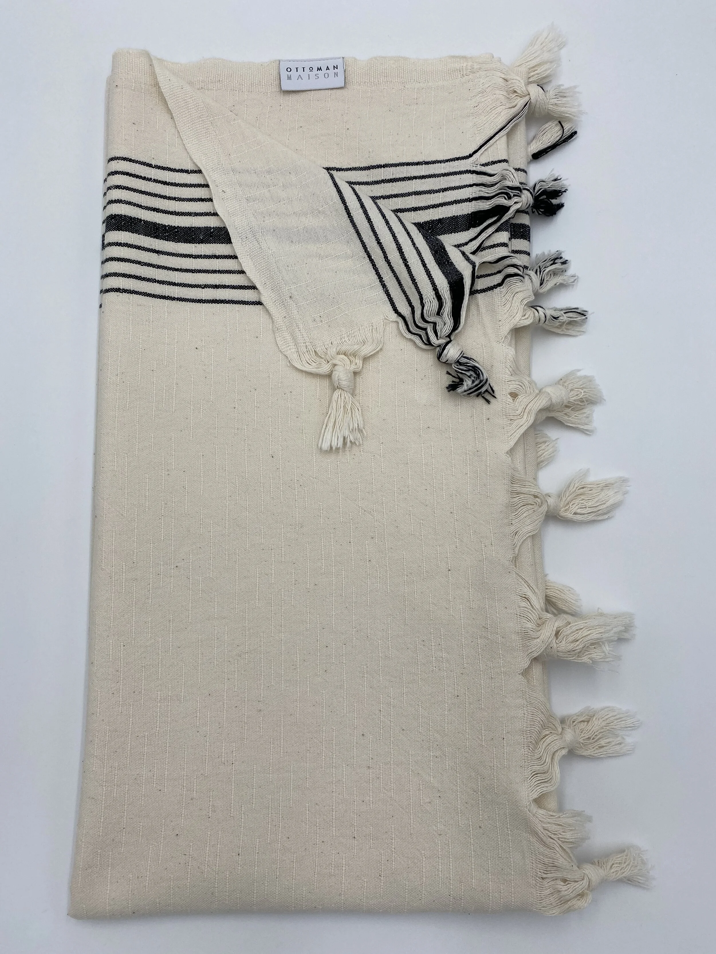 Elegant striped beach towel