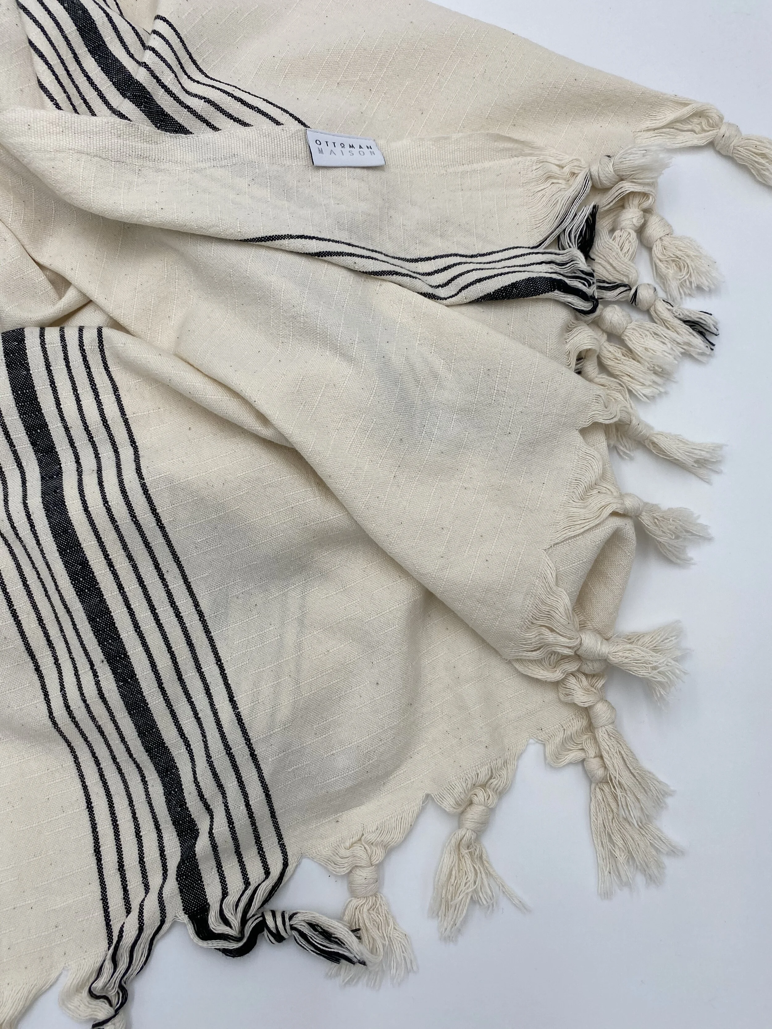 Elegant striped beach towel