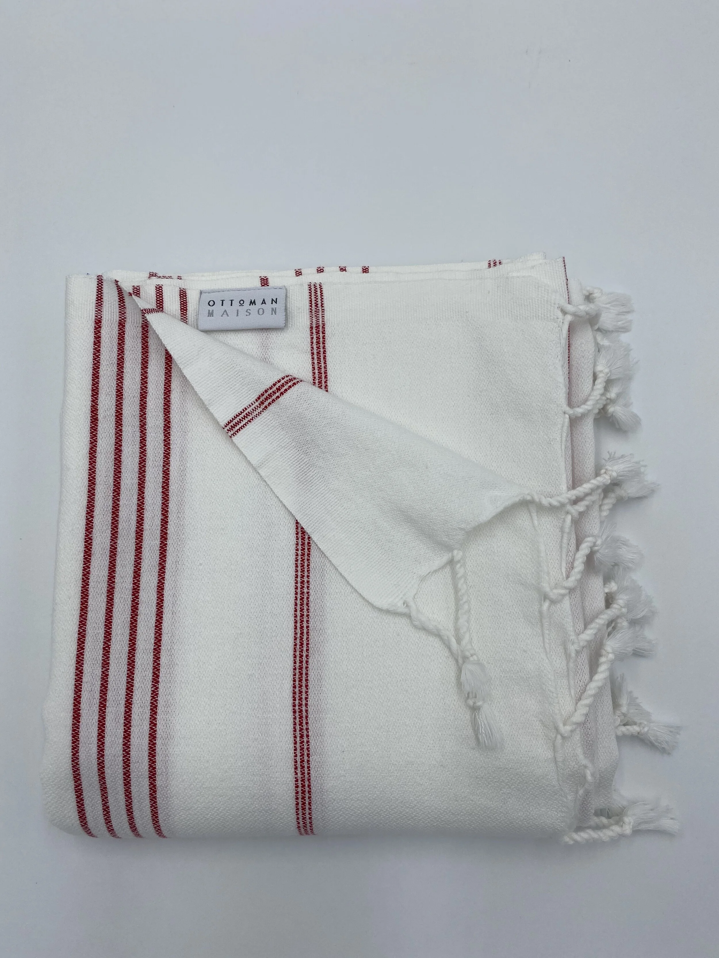 Red Striped Luxury Towel