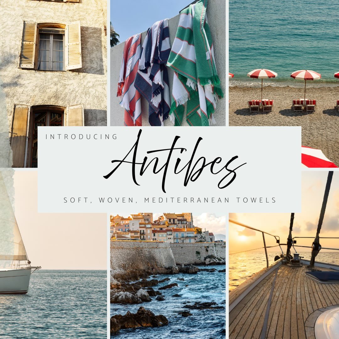 Inspired by the timeless elegance of the French Riviera, our Antibes collection combines crisp white Turkish cotton with bold Riviera stripes for an effortlessly sophisticated look. 

Fresh, clean and beautifully understated, these luxury Turkish tow