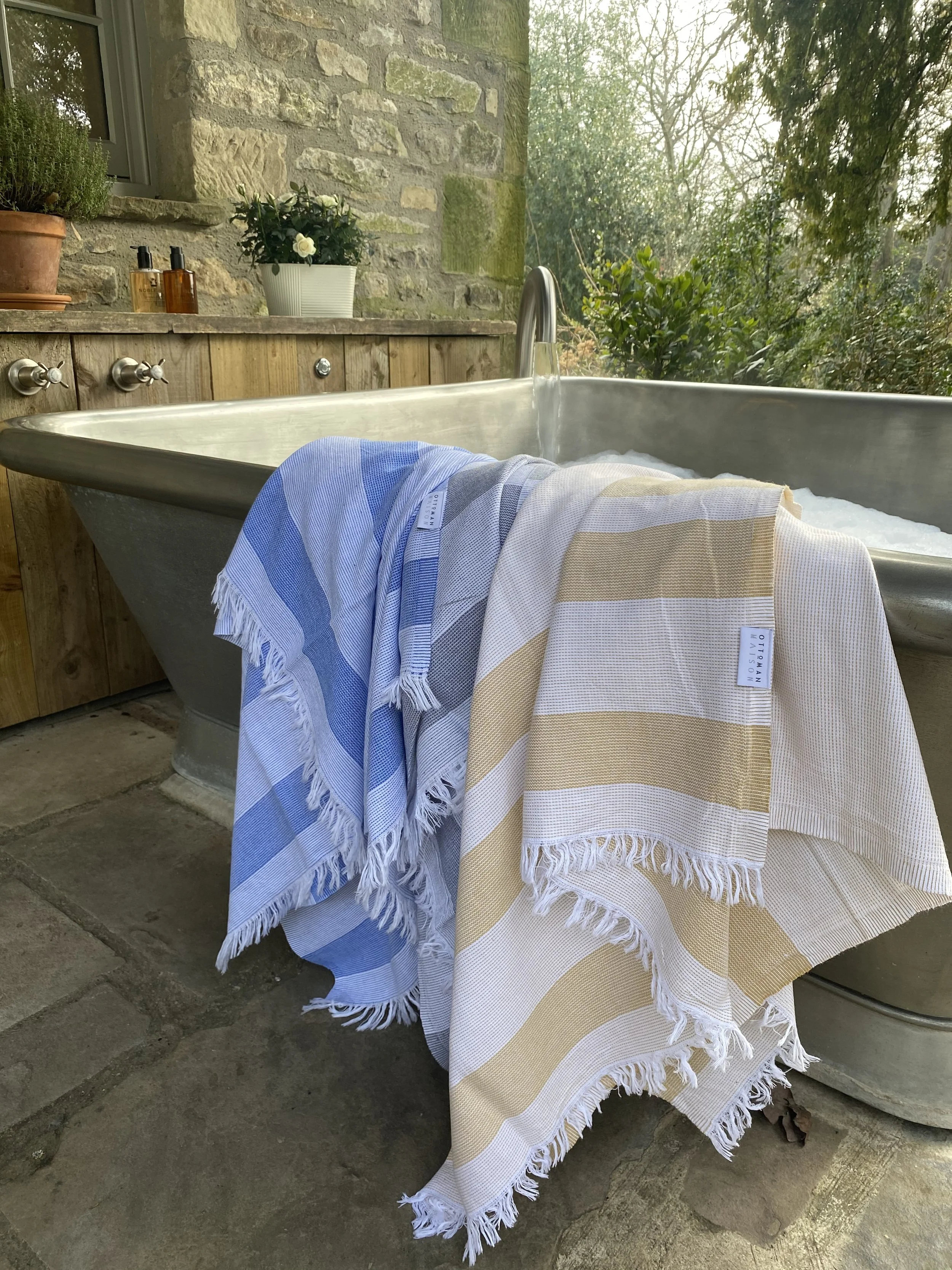 Coastal Stripe - Harbour Blue