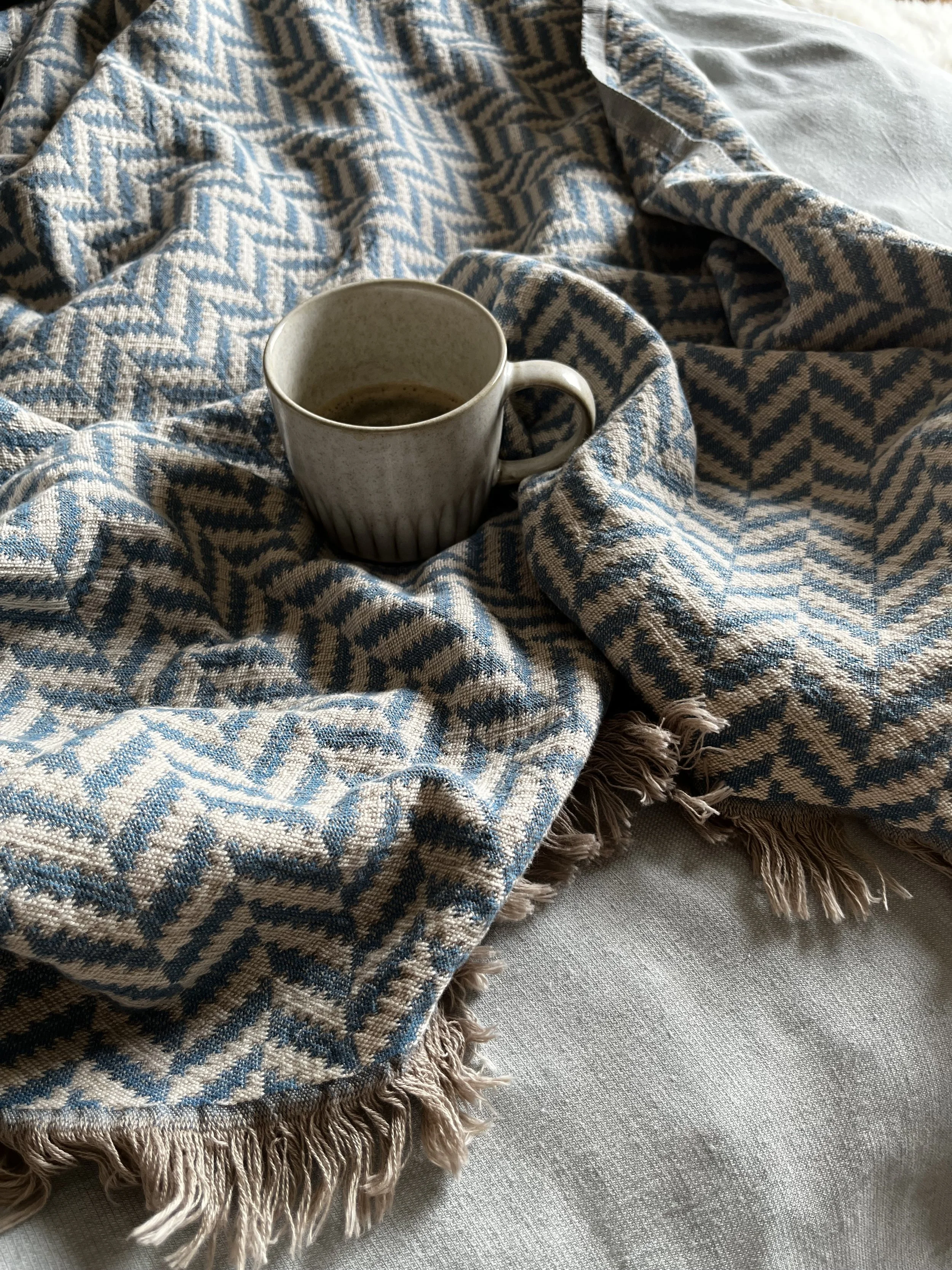 Capri Blanket - Aegean Blue