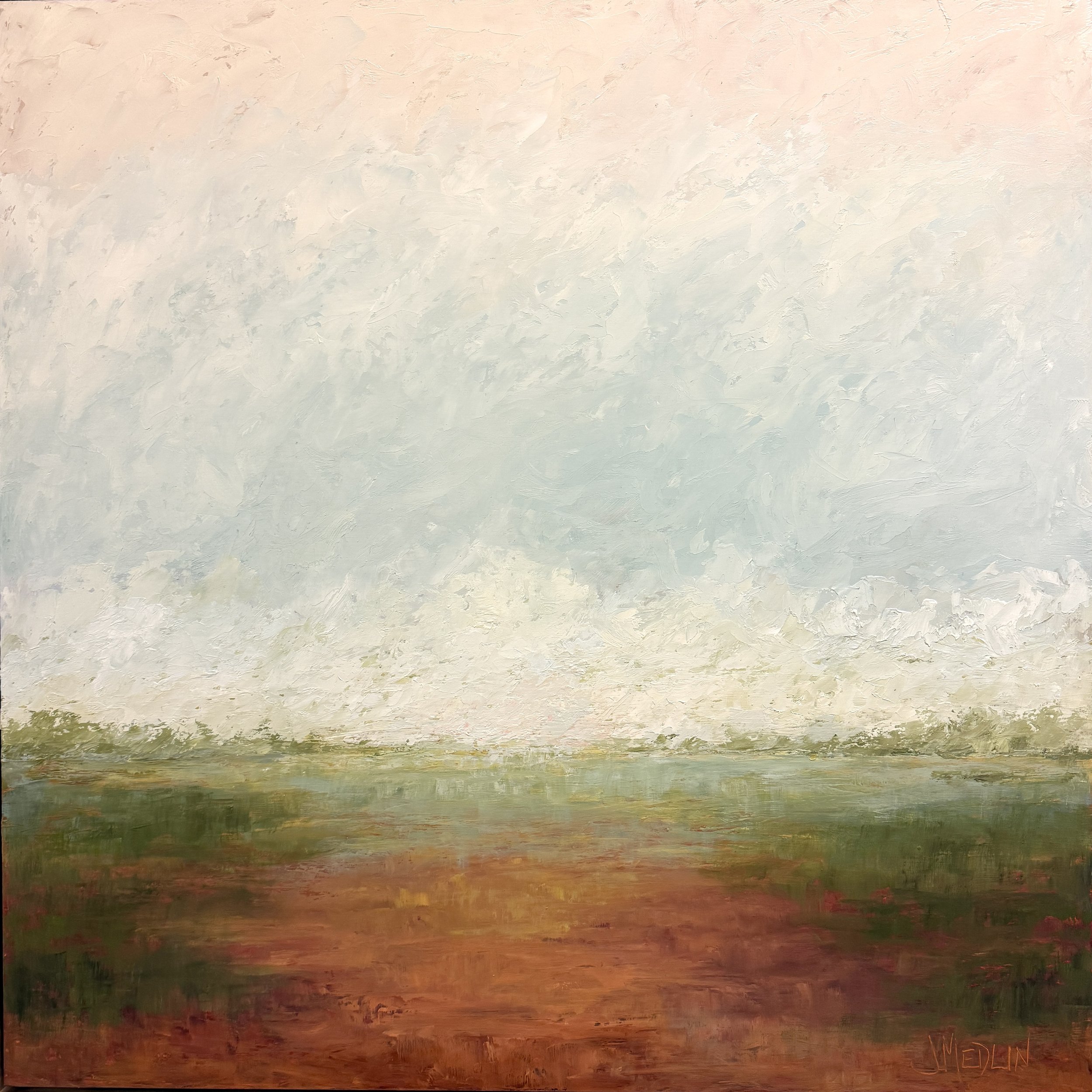 Boldly Dream 36X36, Oil on Wood