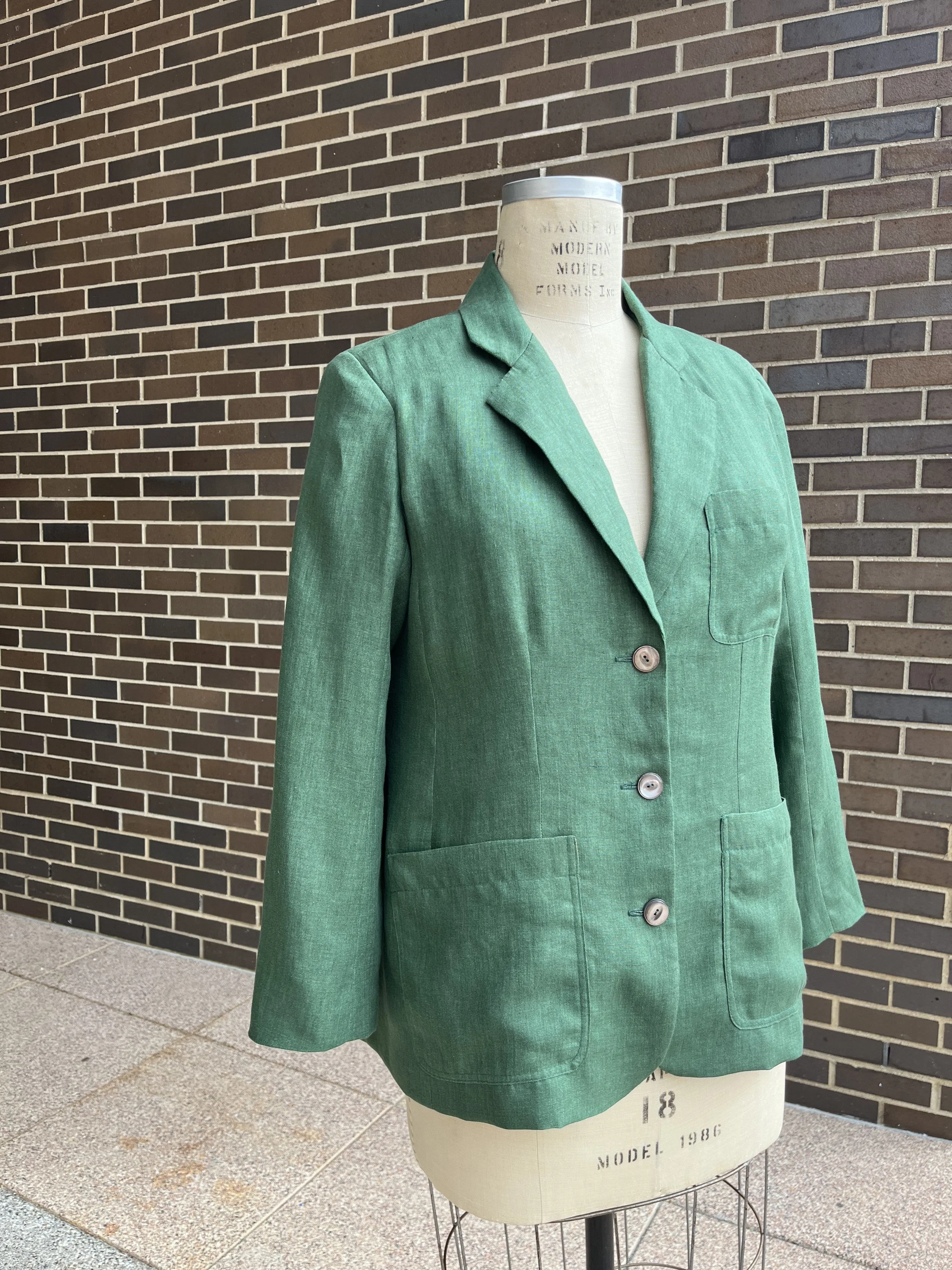 Unstructured Linen Blazer