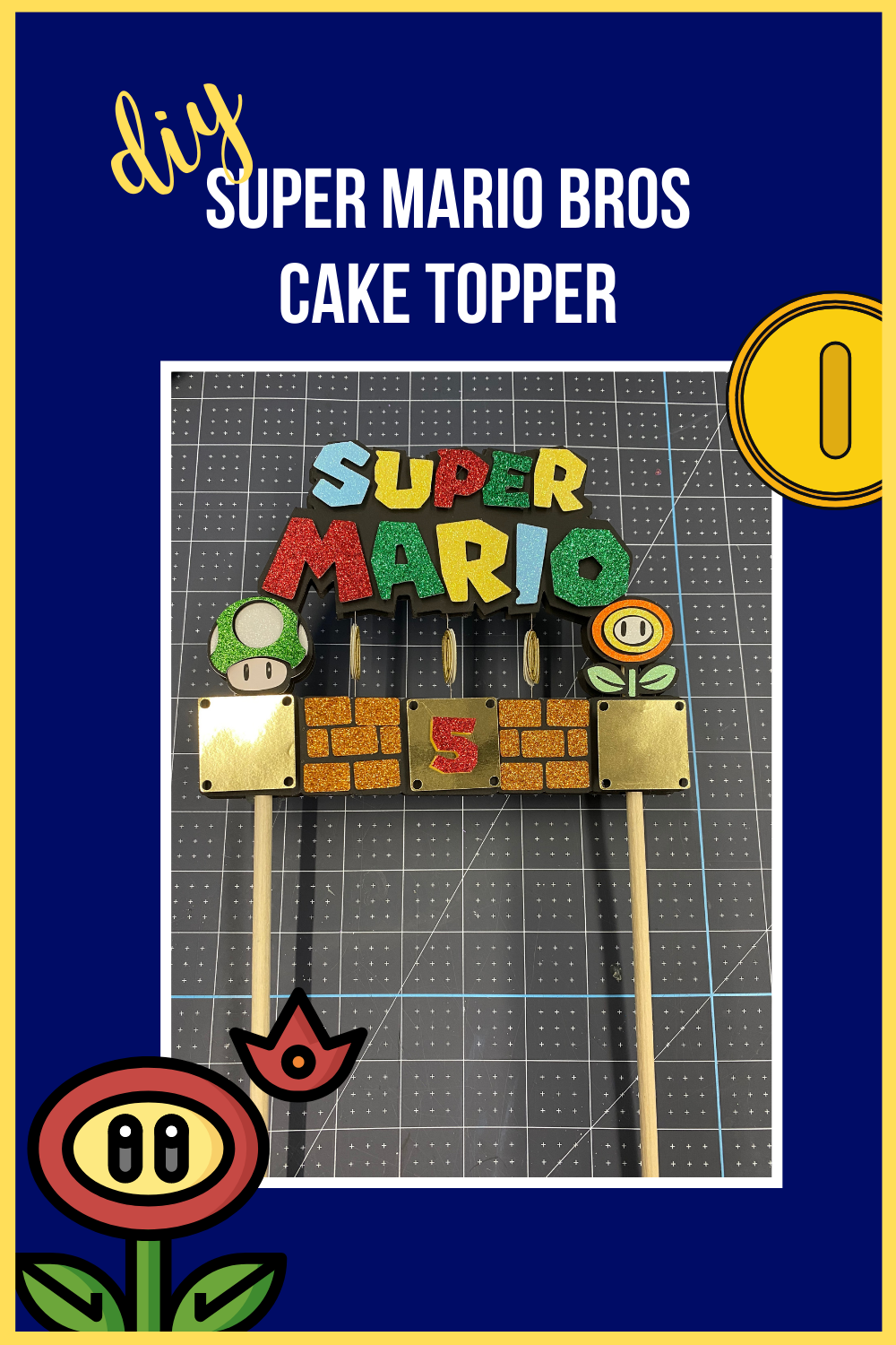 MARIO BROS CAKE TOPPER — The Useless Crafter
