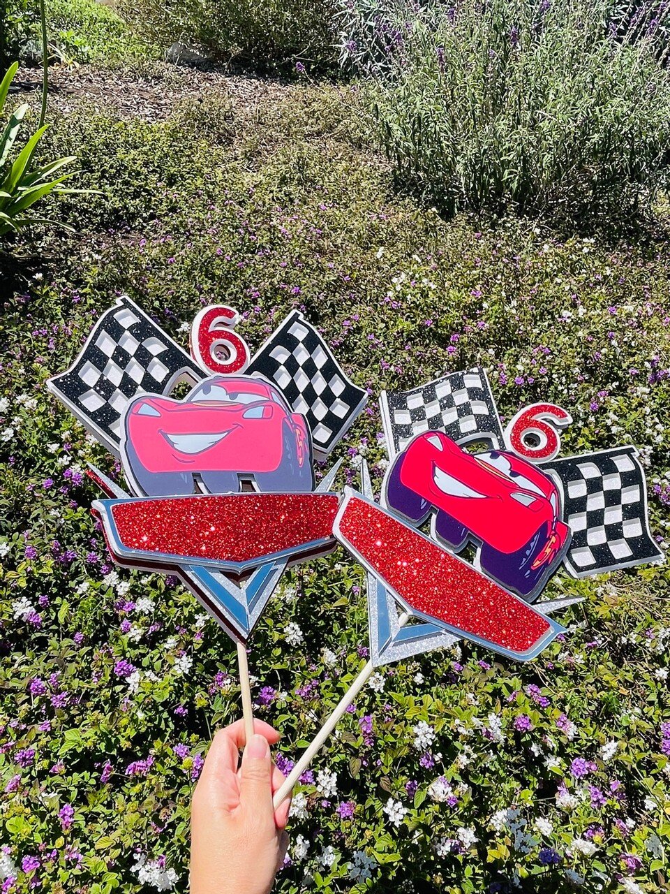 LIGHTNING MCQUEEN - CARS CAKE TOPPER — The Useless Crafter