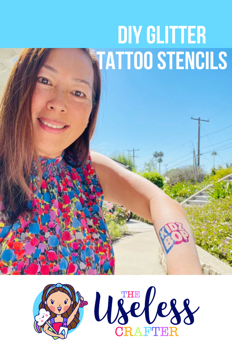 DIY GLITTER TATTOO STENCILS — The Useless Crafter diy-glitter-tattoo-stencils-the-useless-crafter