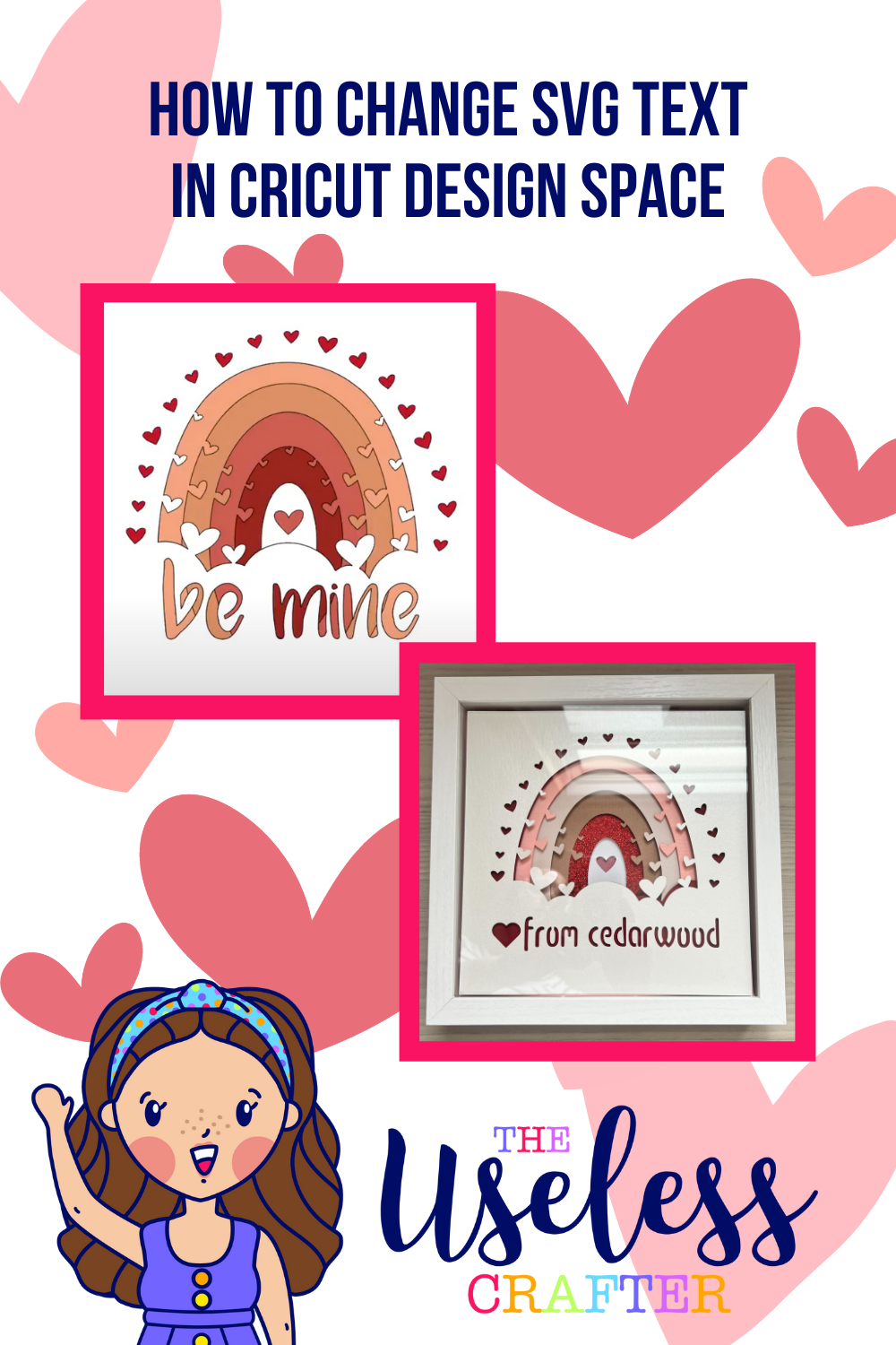 HOW TO CHANGE SVG TEXT — The Useless Crafter