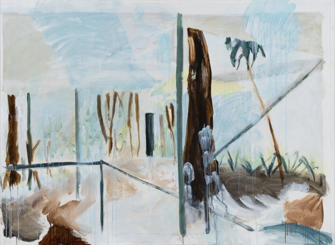 Casa De Vidro 2, Homage to Lina Bo Bardi - 2026 - oil on linen - 140 x 190 cm