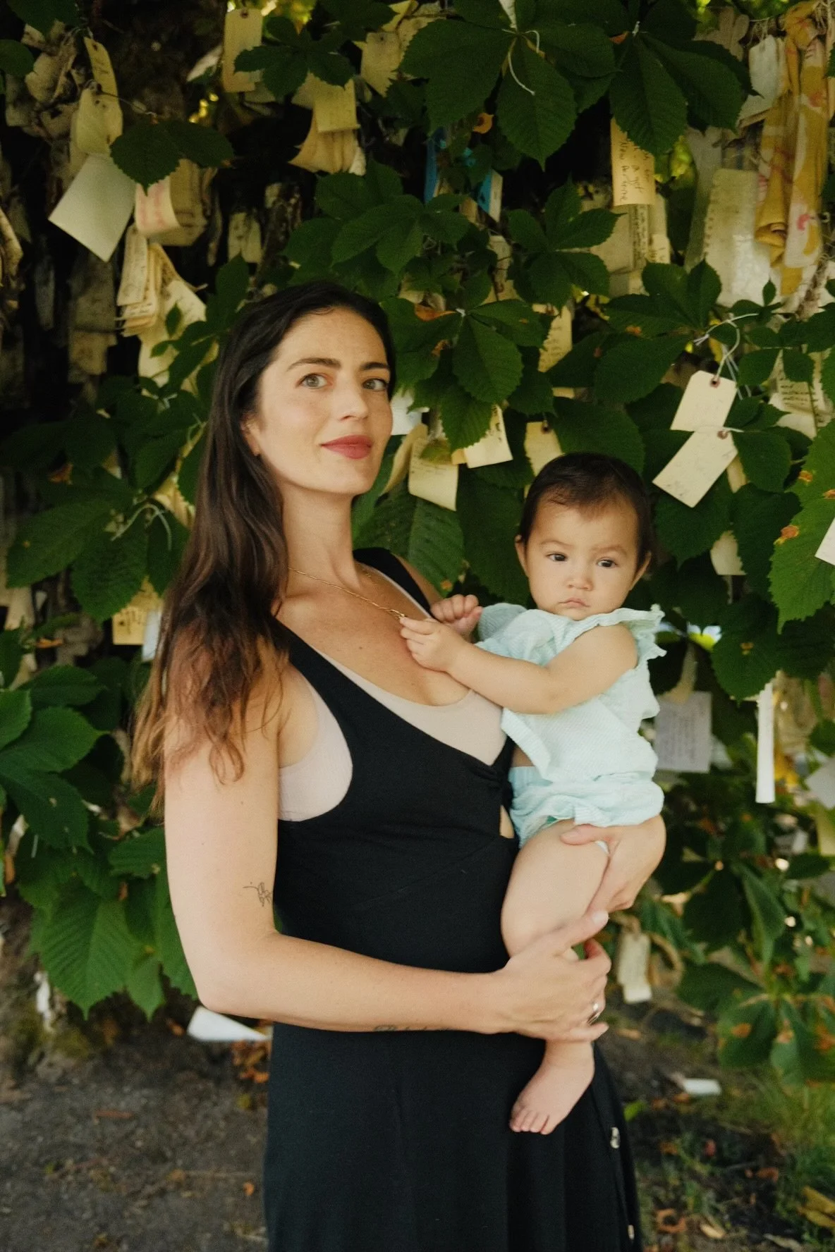 Lisa and Aeris at the wishing tree