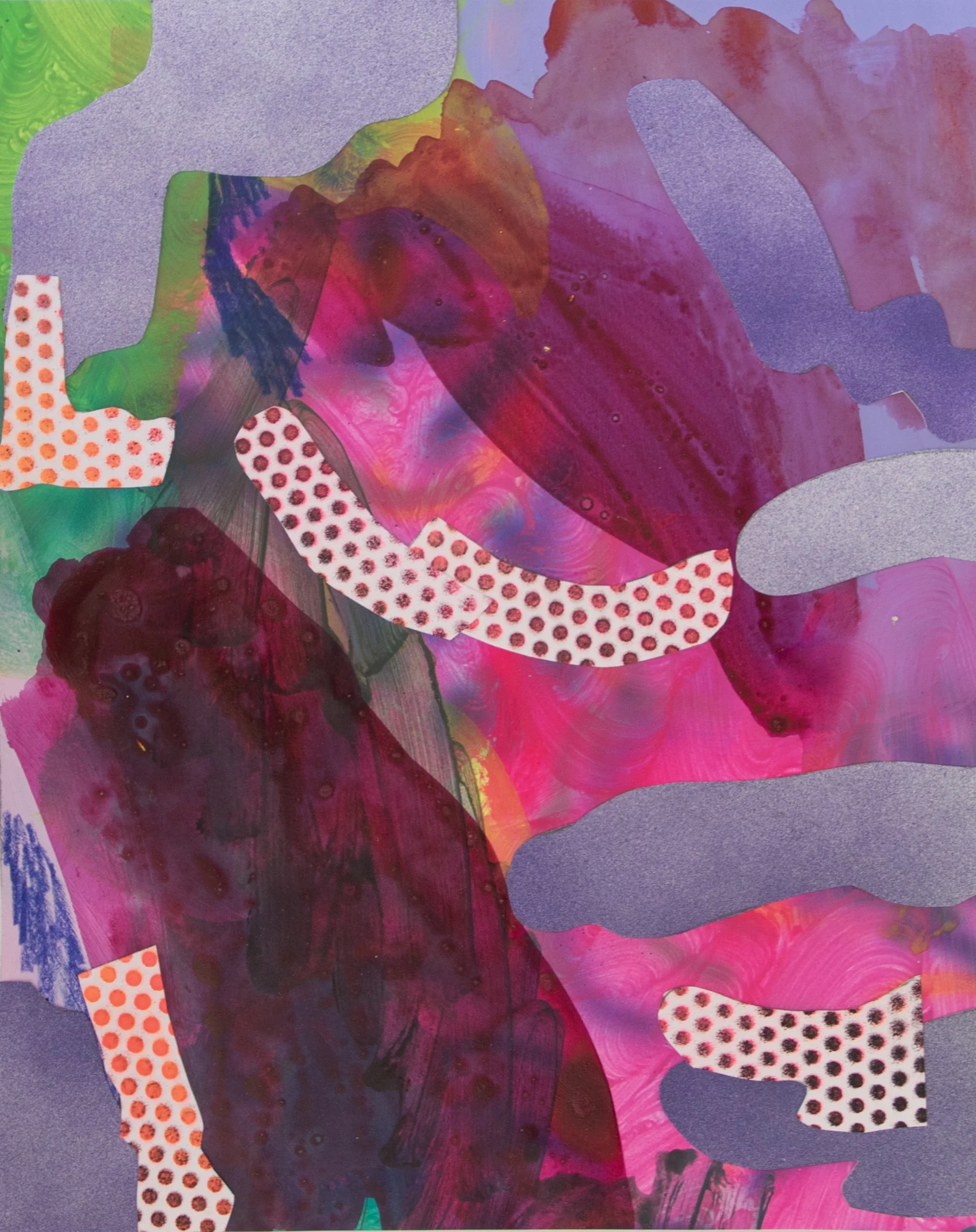 Il était une fois ou il n'était pas, n°34, collage, techniques mixtes, 24 x 30 cm, 2025