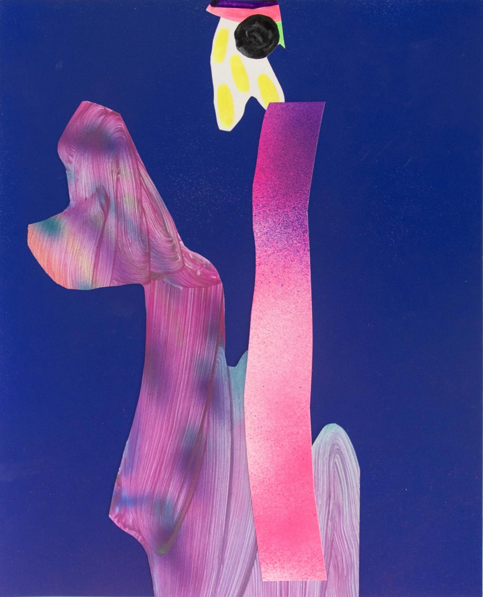 Il était une fois ou il n'était pas, n°9, collage, techniques mixtes, 24 x 30 cm, 2025