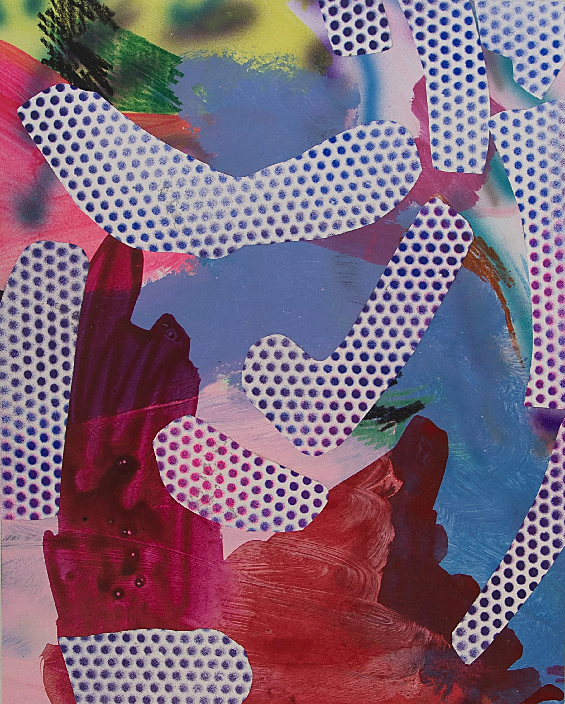 Il était une fois ou il n'était pas, n°10, collage, techniques mixtes, 24 x 30 cm, 2025