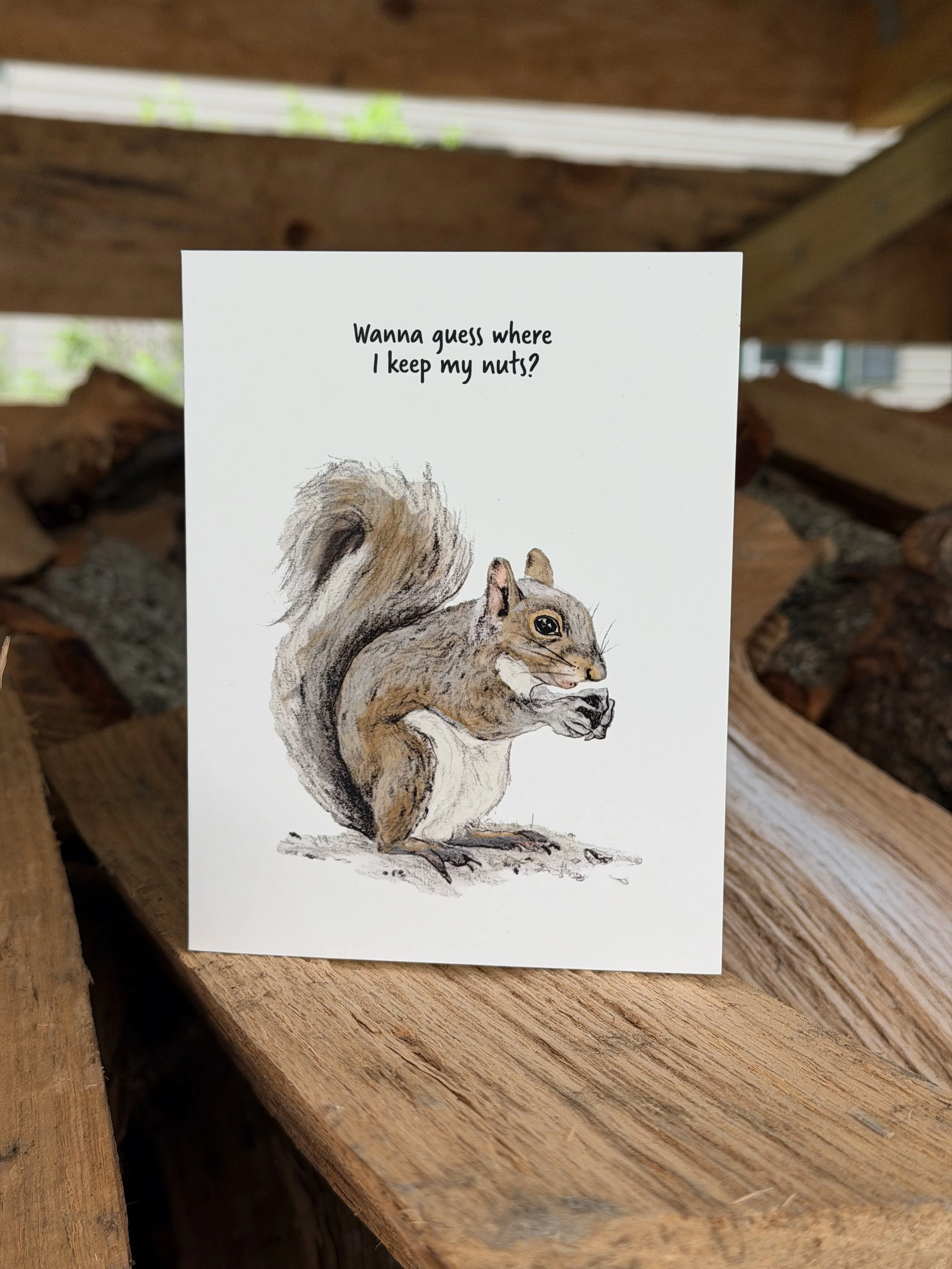 Gray Squirrel Card