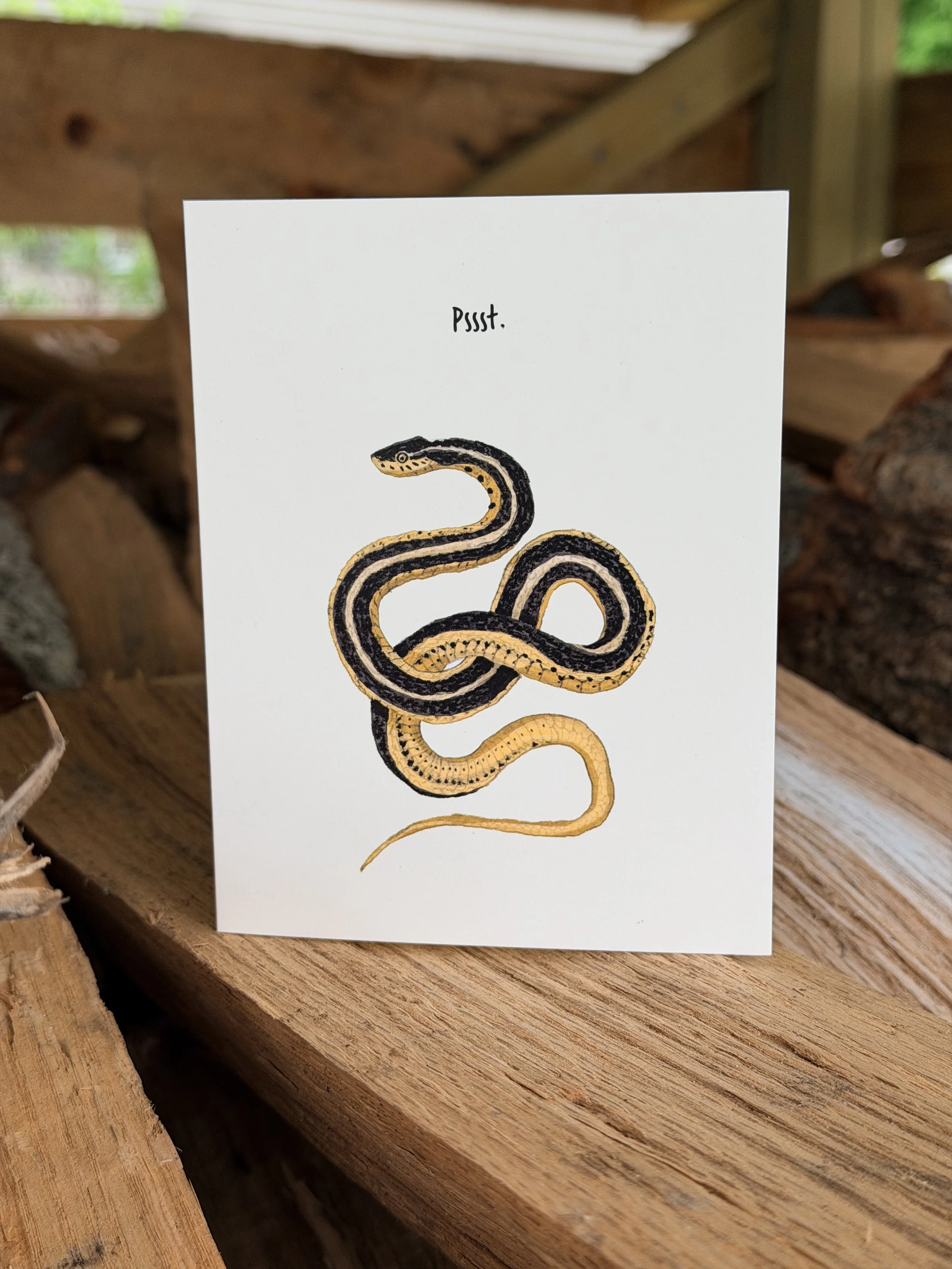 Garter Snake Card