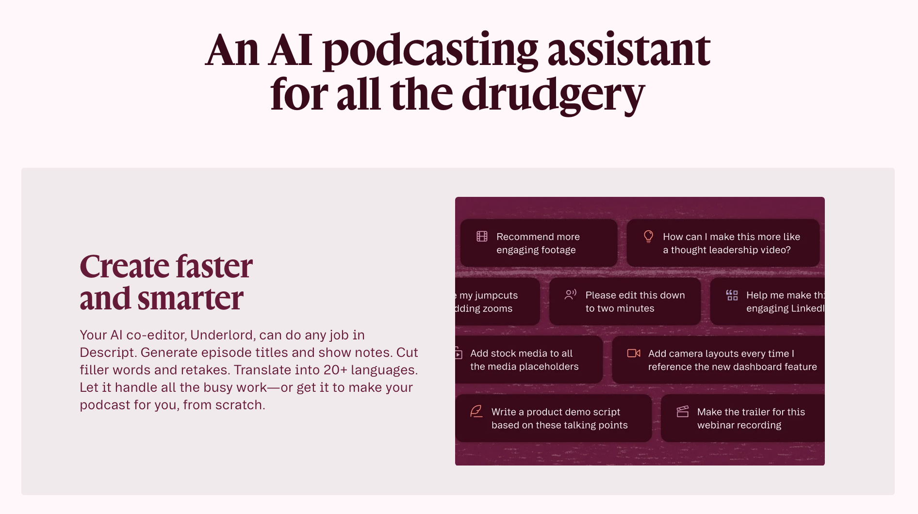 Descript for beginner podcast editing
