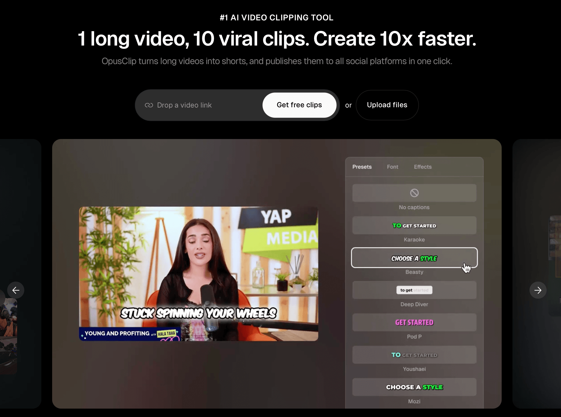 OpusClip for Socials