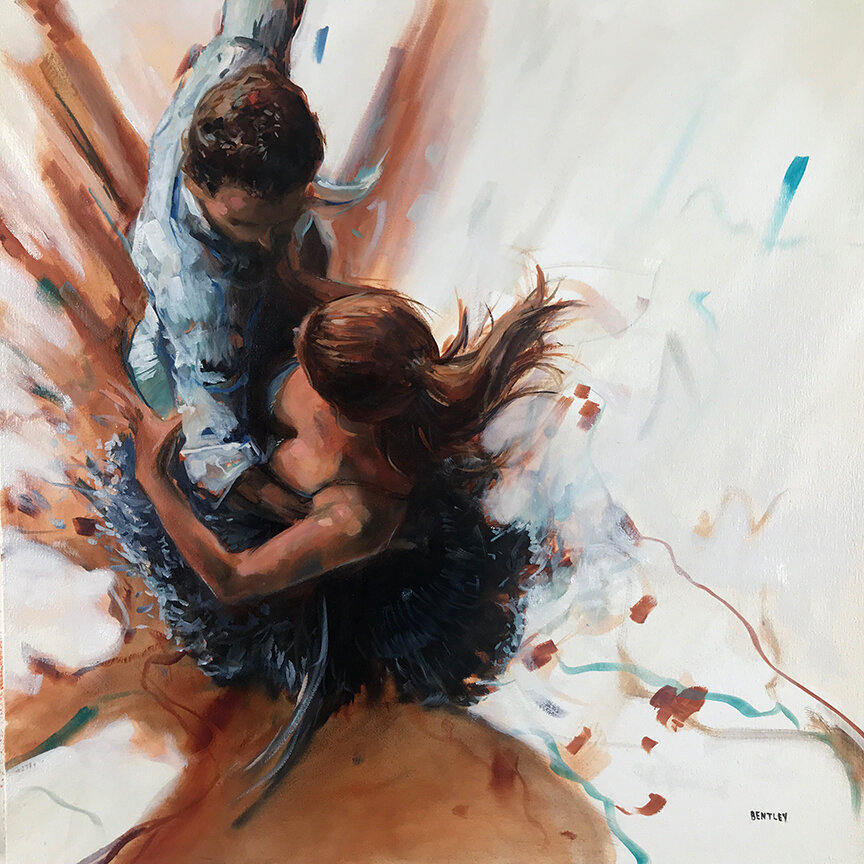 Splash Down, 24 x 24in, Oil on Canvas, 2020