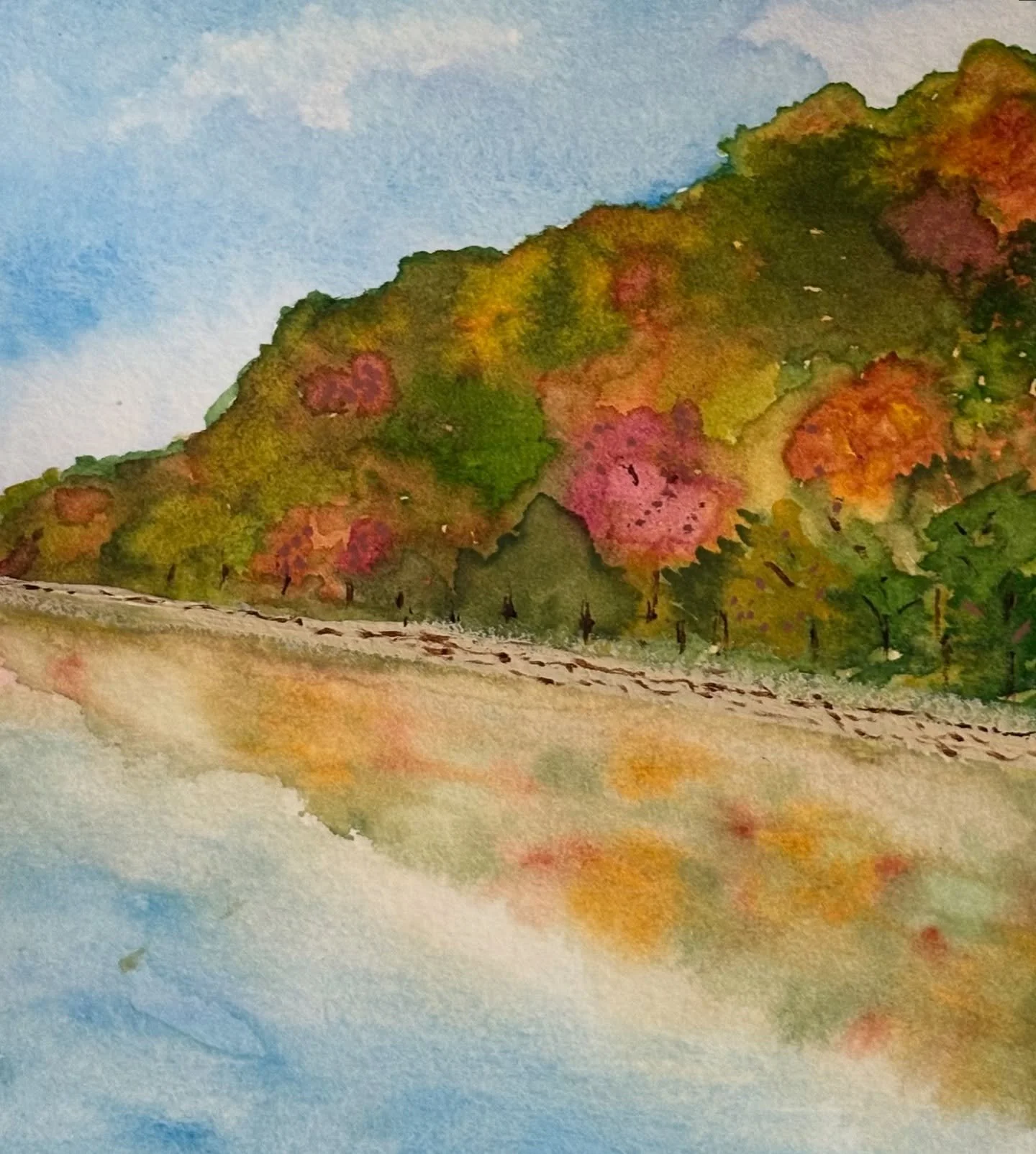 Watercolors on a Sunday.