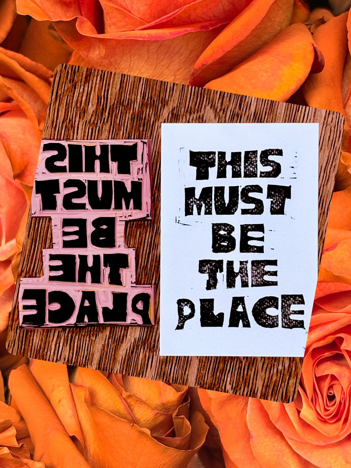 A little linogravure on a Monday night.