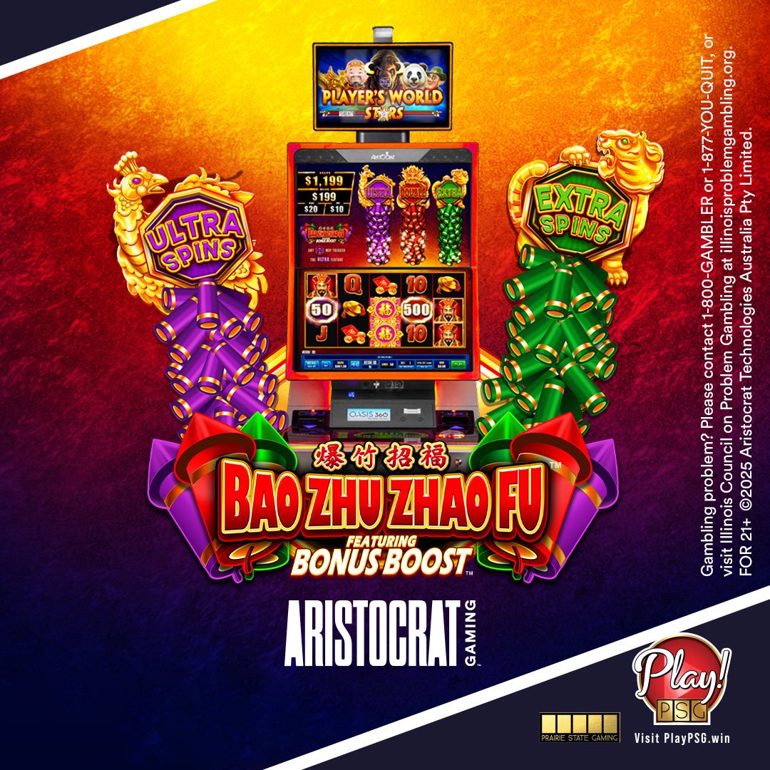 Bao Zhu Zhao Fu Red Festival is NOW PLAYING on select Aristocrat cabinets. Play today for a chance to get boosted prizes, mystery bonuses, and big jackpots!