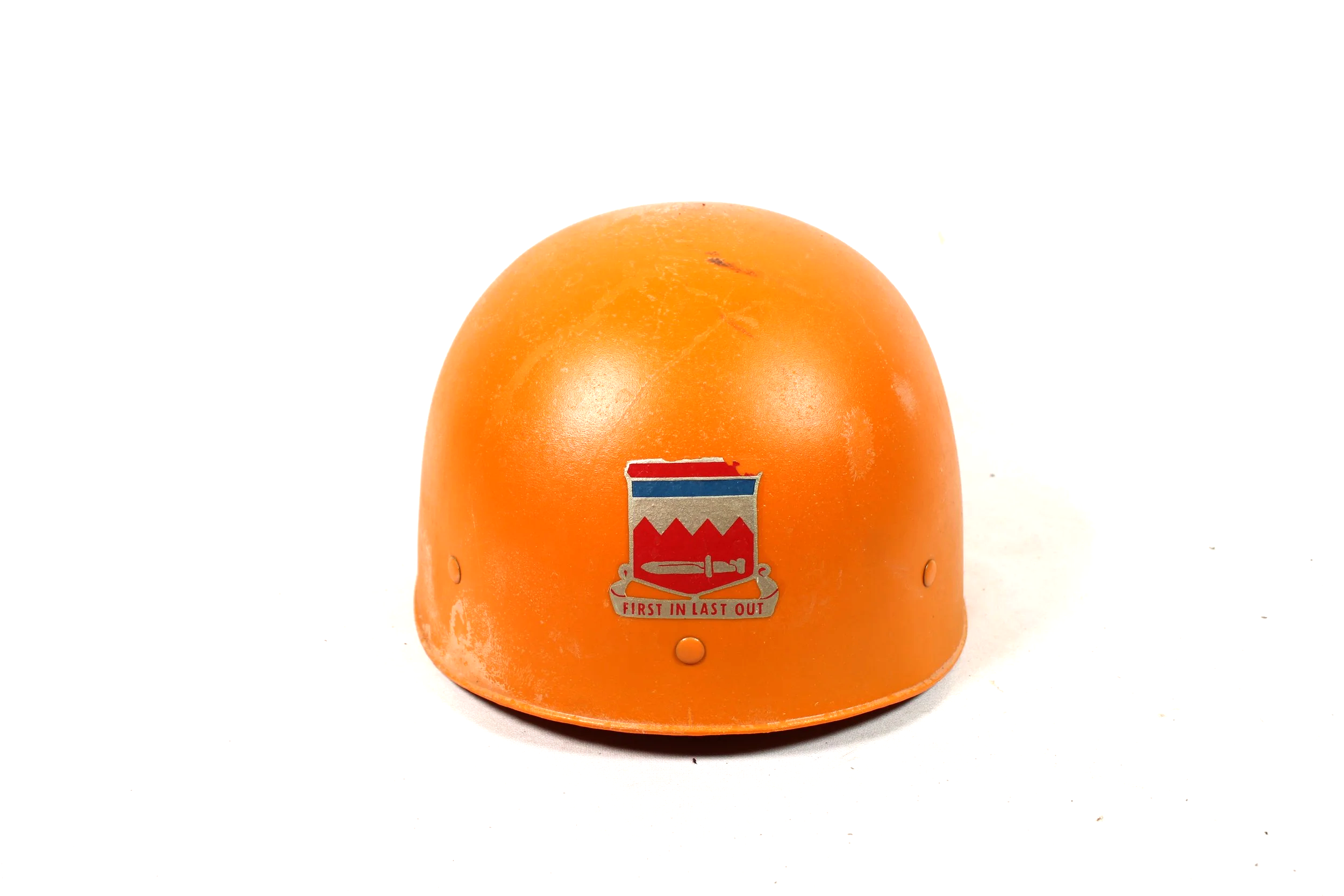 Austrian Orange Plastic M1 Helmet Liner