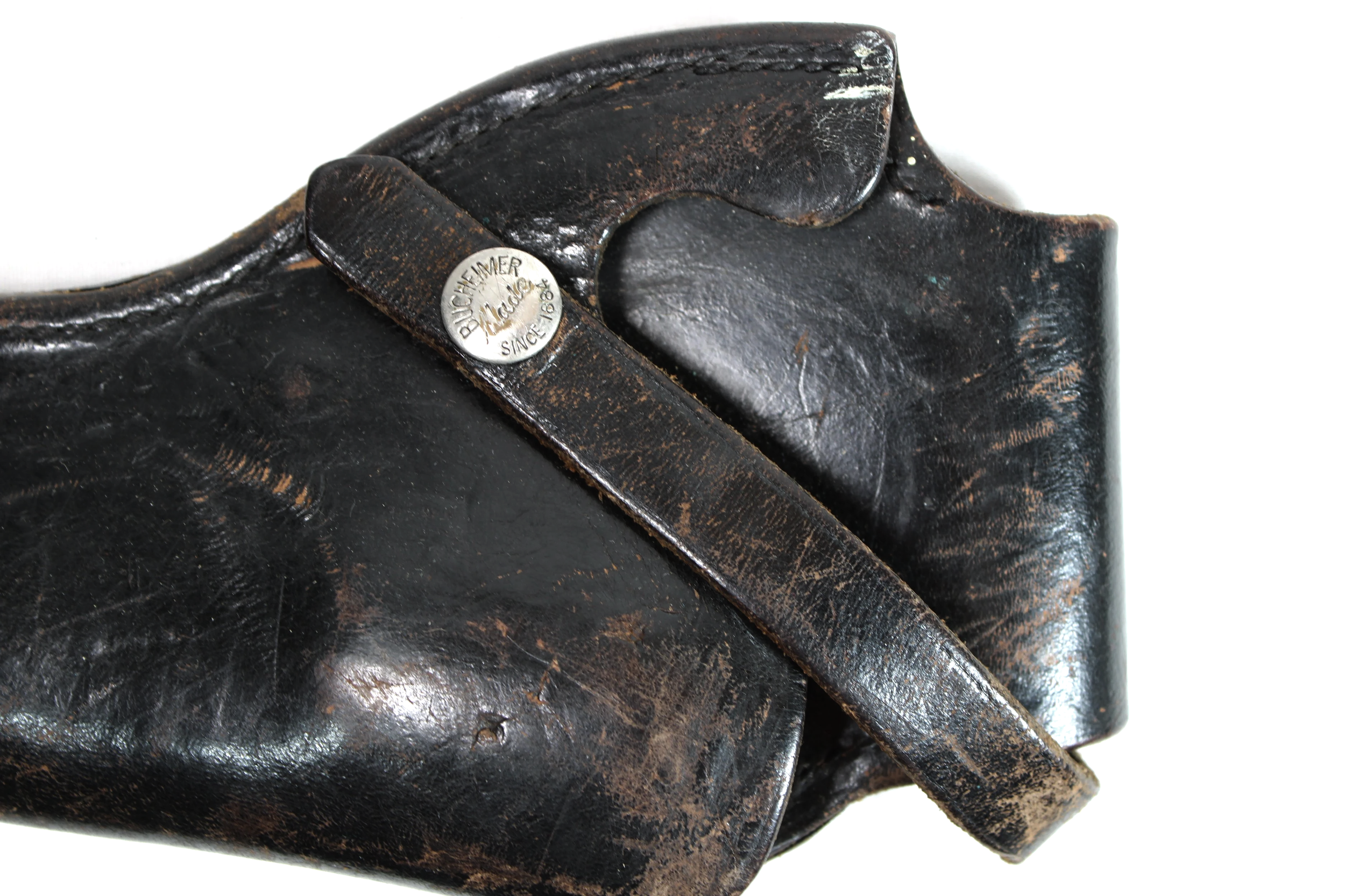 Vintage Bucheimer AJM Black Leather 1911 "Perfect Fit" Holster