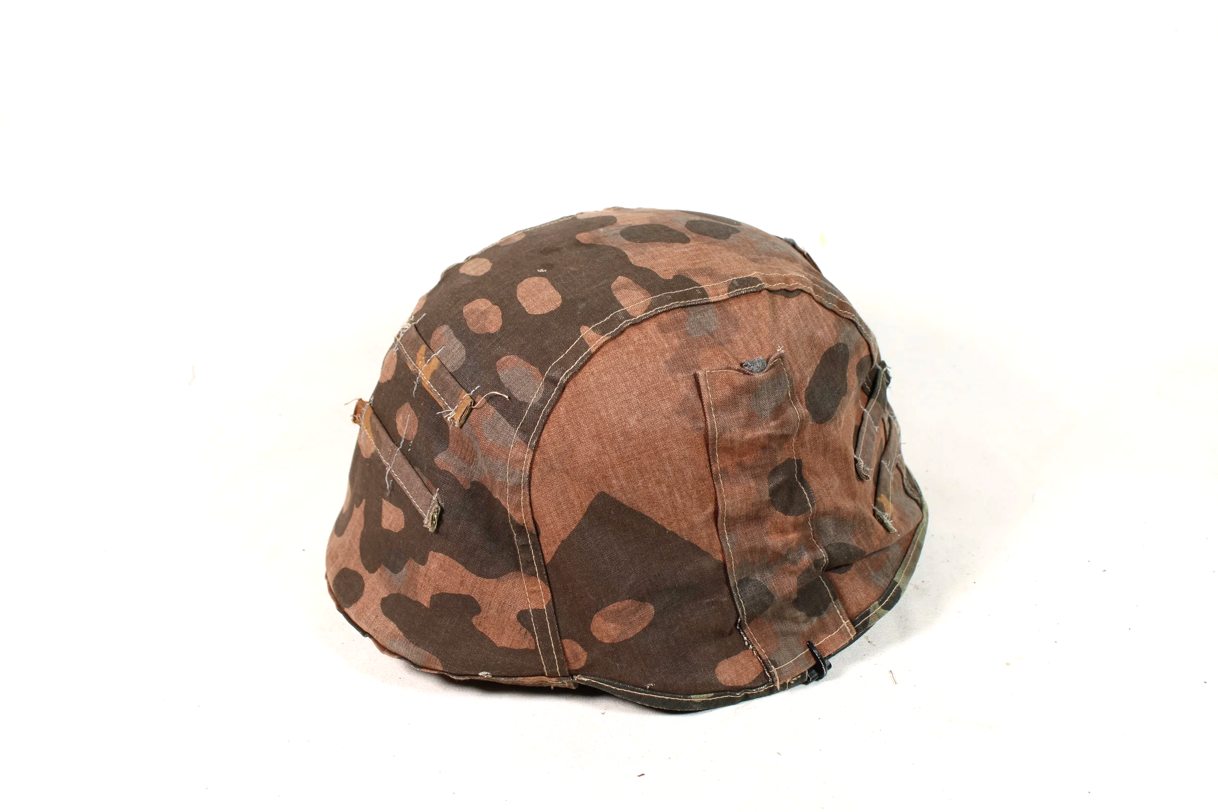 Reproduction Waffen SS WW2 German Overprint Camo Helmet Cover W/Mixed Loops