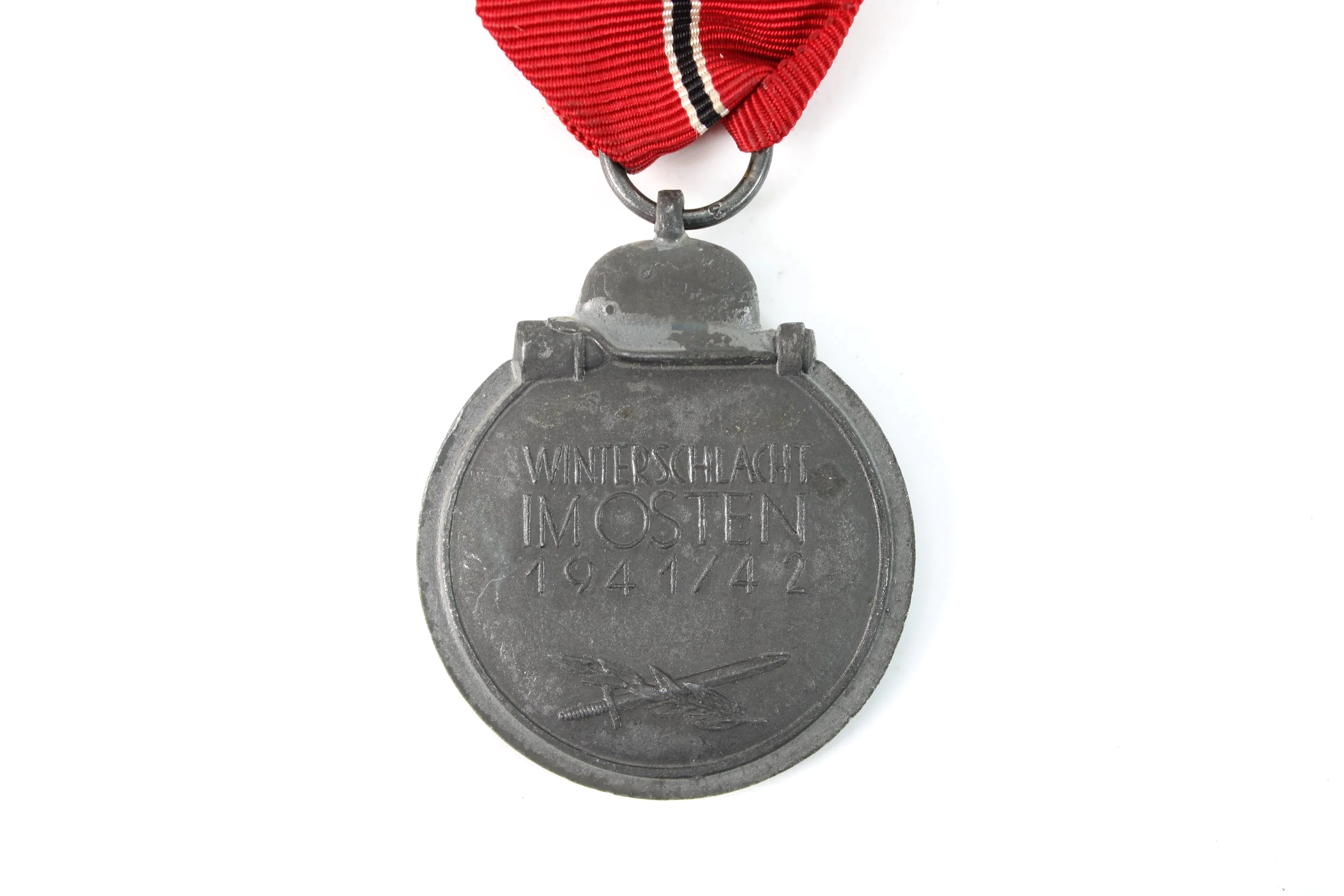 Original WW2 German Eastern Front Medal / Ost Medal (Ostmedaille) Marked (3) Wilhelm Deumer