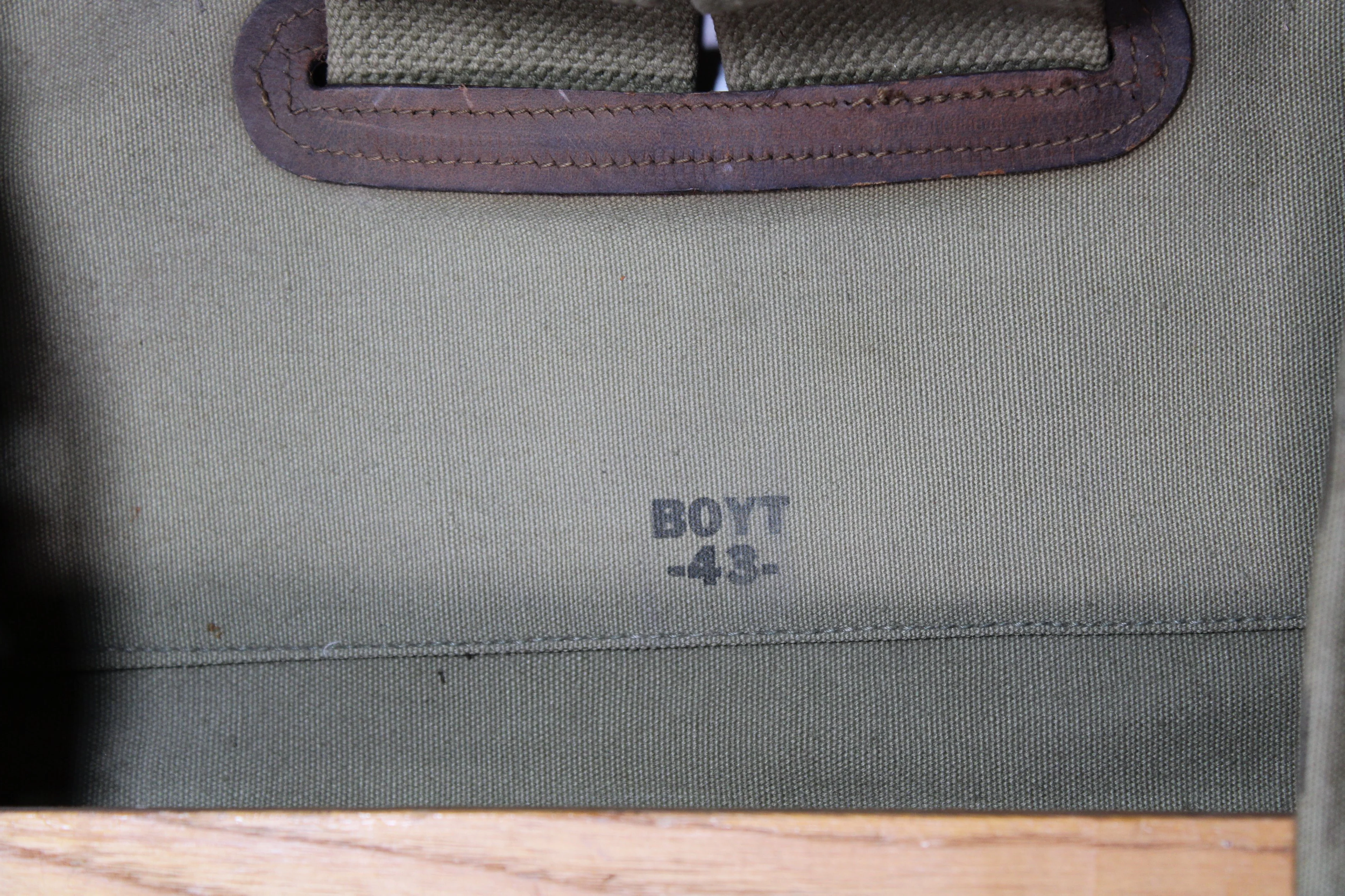 WWII US Army Named Yukon Packboard made by Boyt and dated 1943