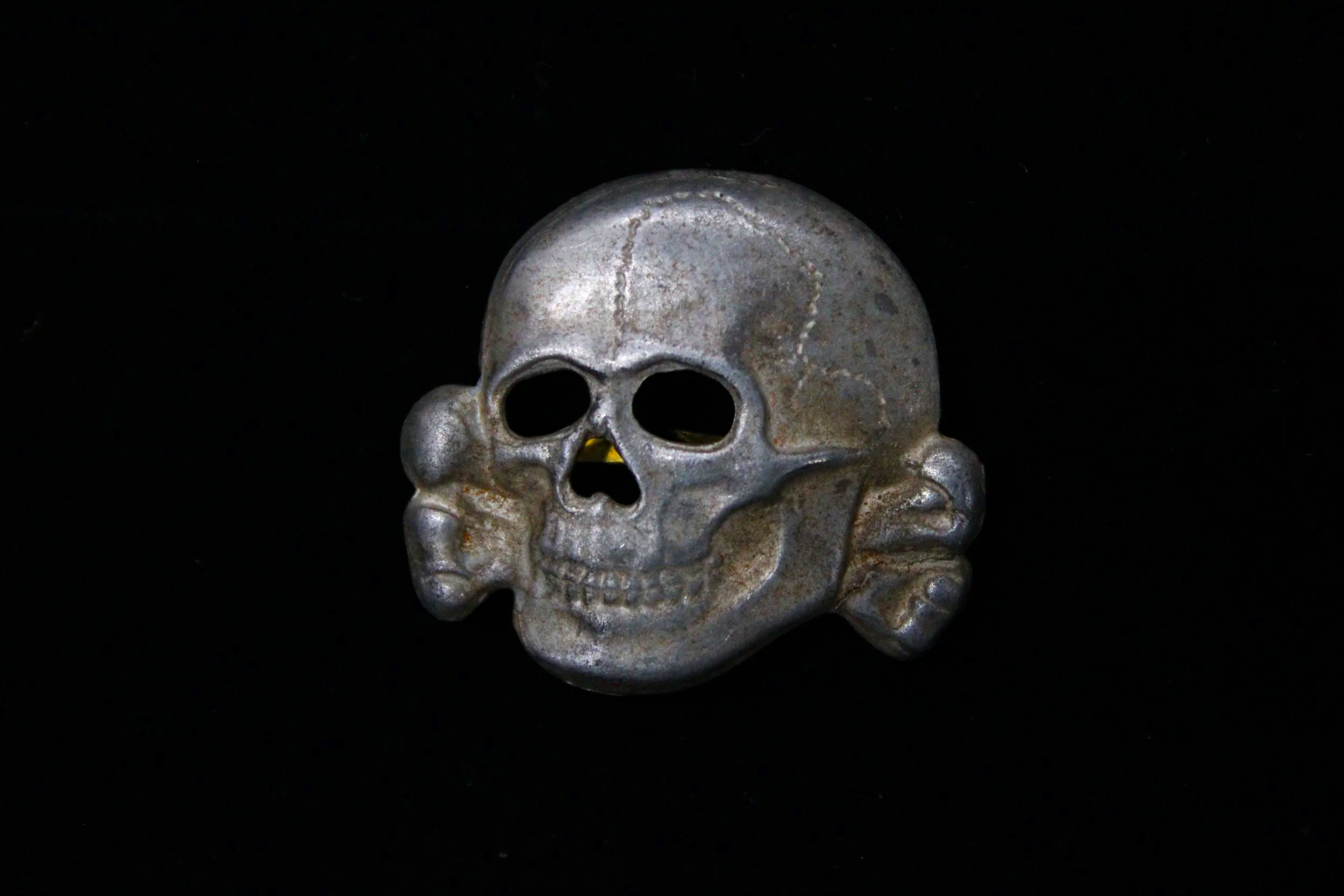 Waffen SS "Totenkopf" Visor Cap Skull WW2 German Reproduction RZM 1/52 Deschler & Sohn
