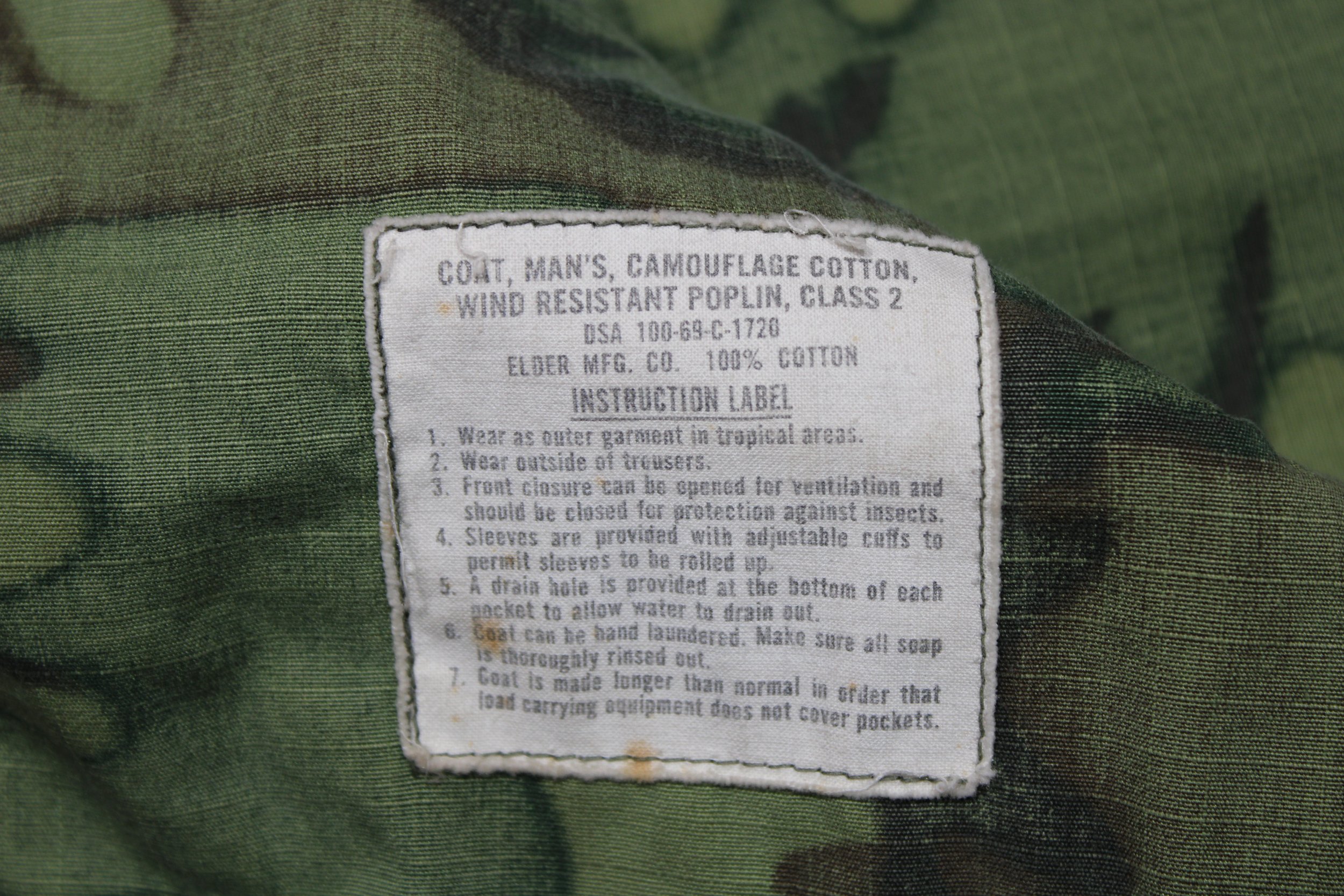 USMC ERDL Camouflage RipStop Jungle Pants Vietnam War Large